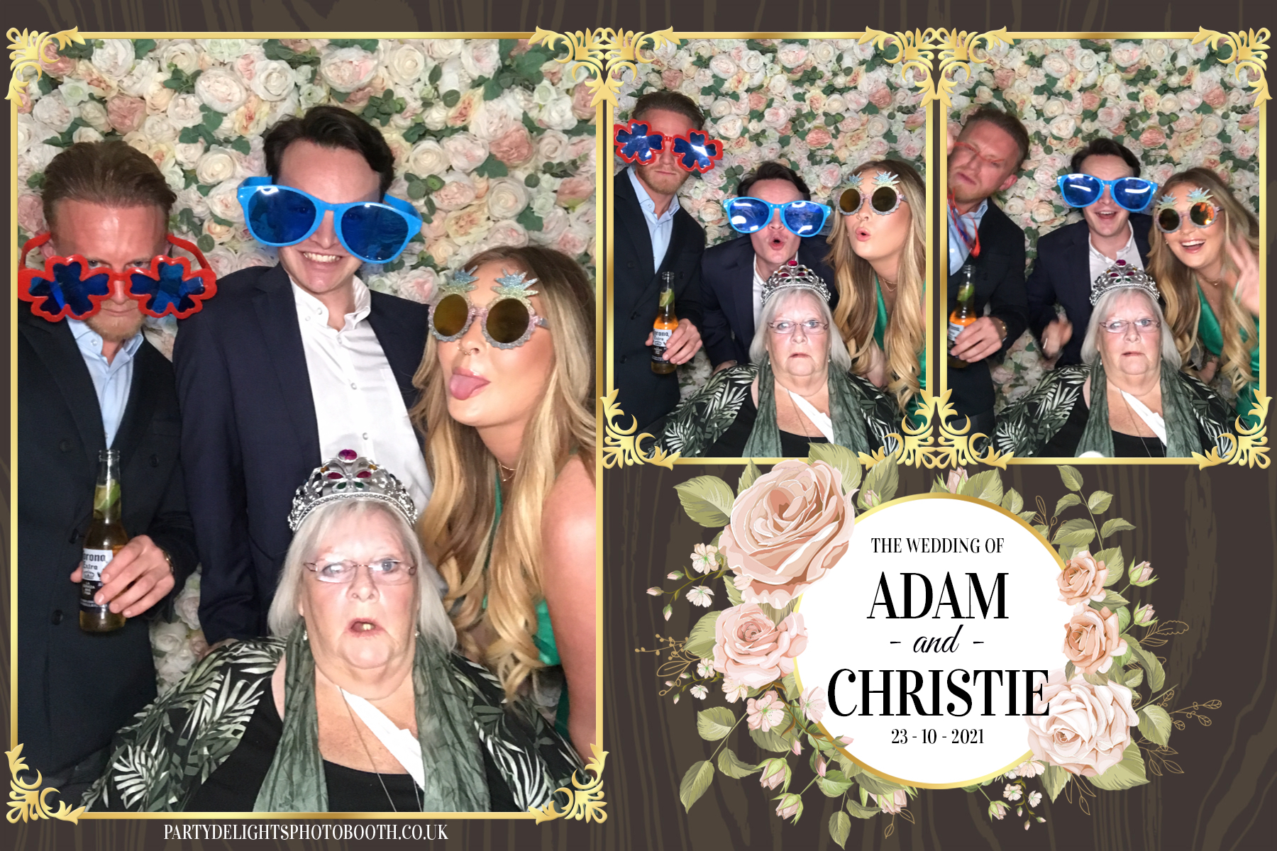 Adam & Christie’s Wedding | View more photos from the event at gallery.partydelightsphotobooth.co.uk/u/PartyDelightsPhotoBooth/Adam-Christie’s-Wedding