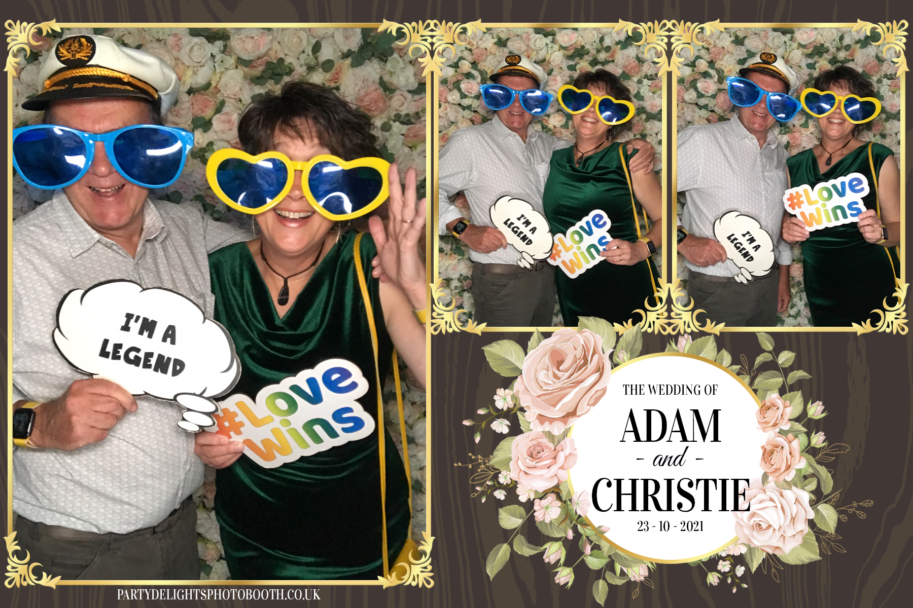 Adam & Christie’s Wedding | View more photos from the event at gallery.partydelightsphotobooth.co.uk/u/PartyDelightsPhotoBooth/Adam-Christie’s-Wedding