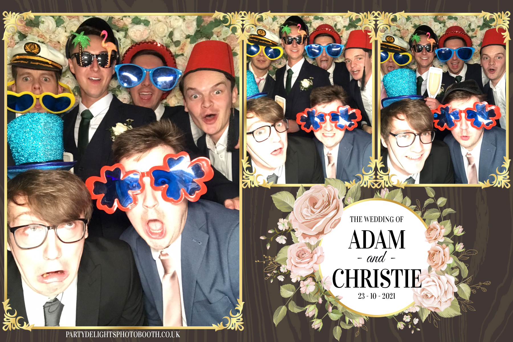 Adam & Christie’s Wedding | View more photos from the event at gallery.partydelightsphotobooth.co.uk/u/PartyDelightsPhotoBooth/Adam-Christie’s-Wedding