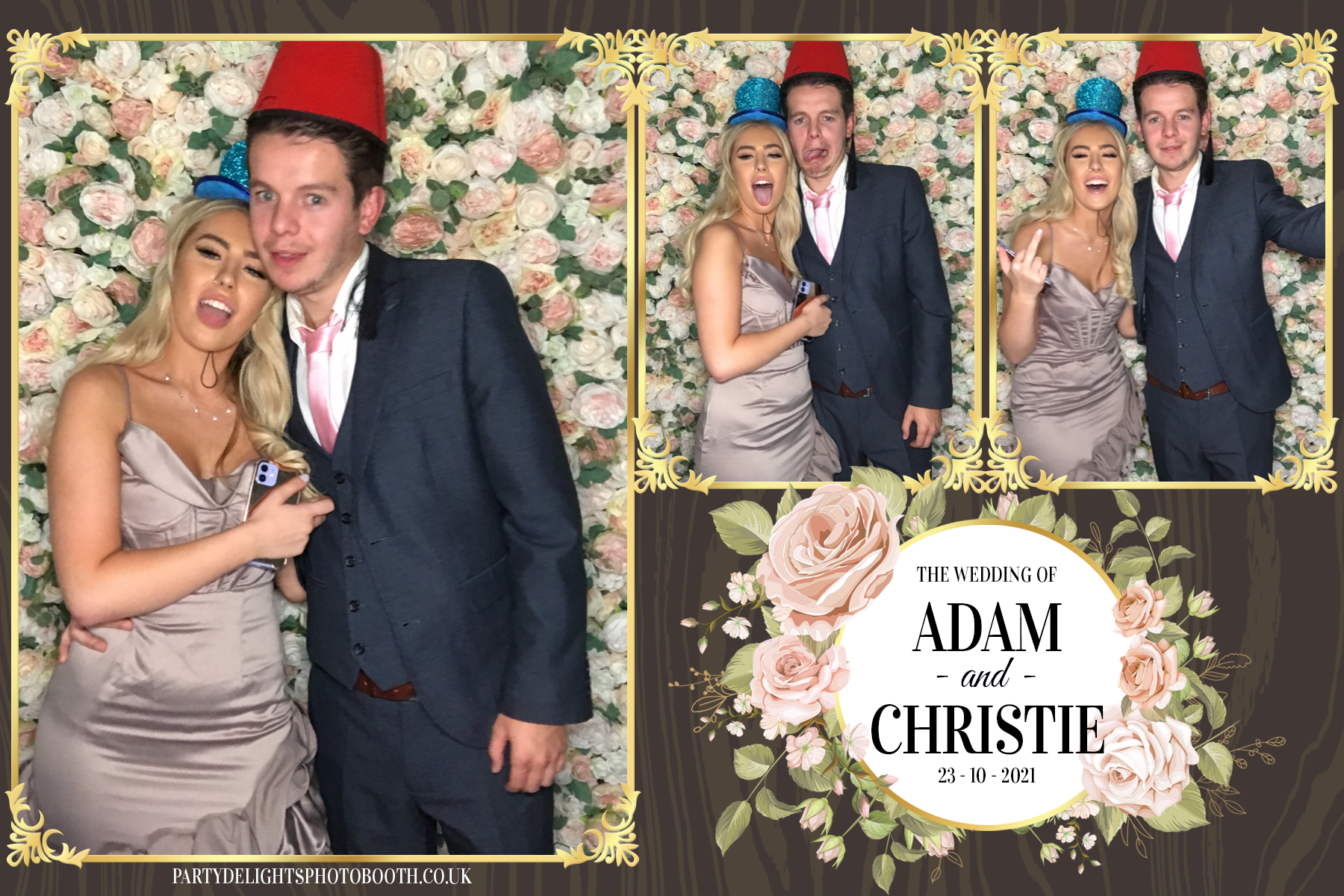 Adam & Christie’s Wedding | View more photos from the event at gallery.partydelightsphotobooth.co.uk/u/PartyDelightsPhotoBooth/Adam-Christie’s-Wedding