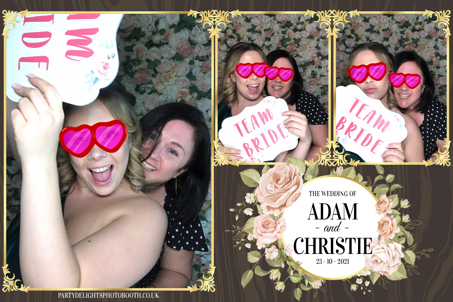Adam & Christie’s Wedding | View more photos from the event at gallery.partydelightsphotobooth.co.uk/u/PartyDelightsPhotoBooth/Adam-Christie’s-Wedding