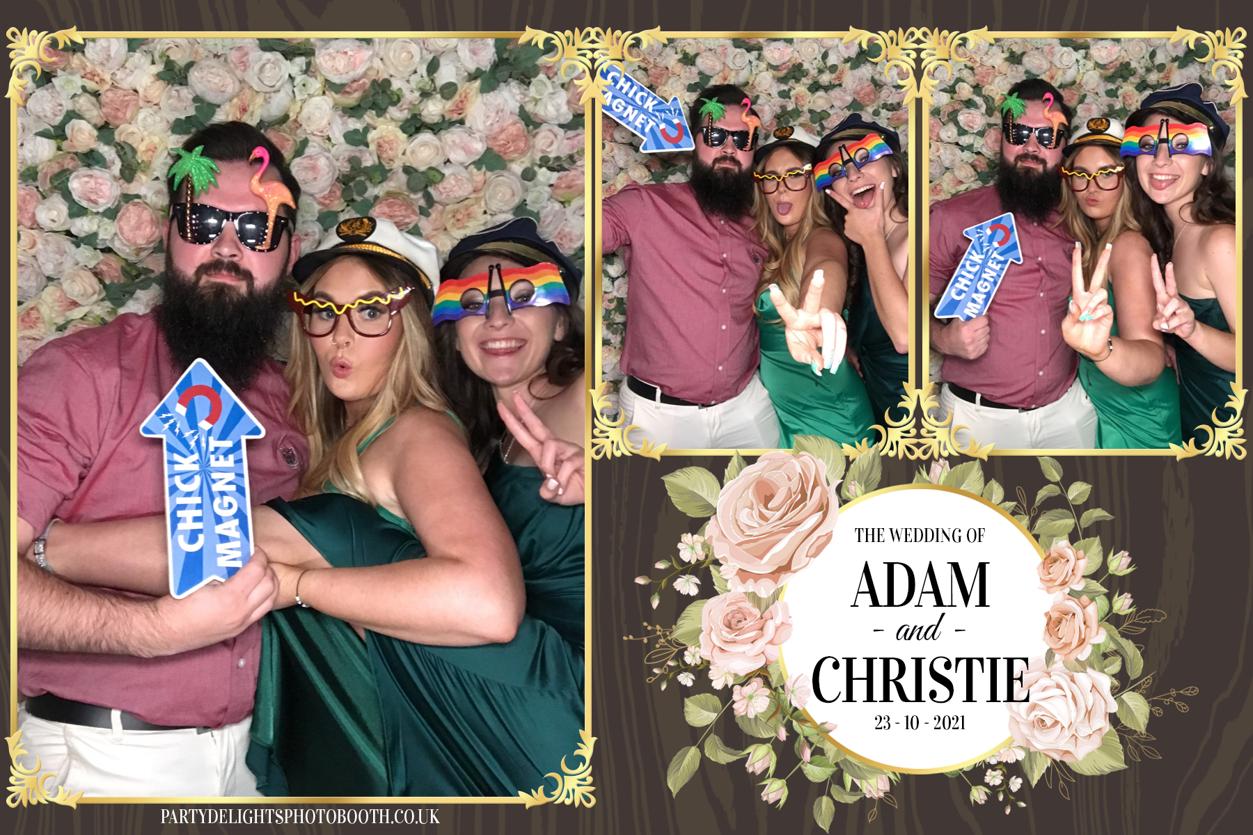 Adam & Christie’s Wedding | View more photos from the event at gallery.partydelightsphotobooth.co.uk/u/PartyDelightsPhotoBooth/Adam-Christie’s-Wedding