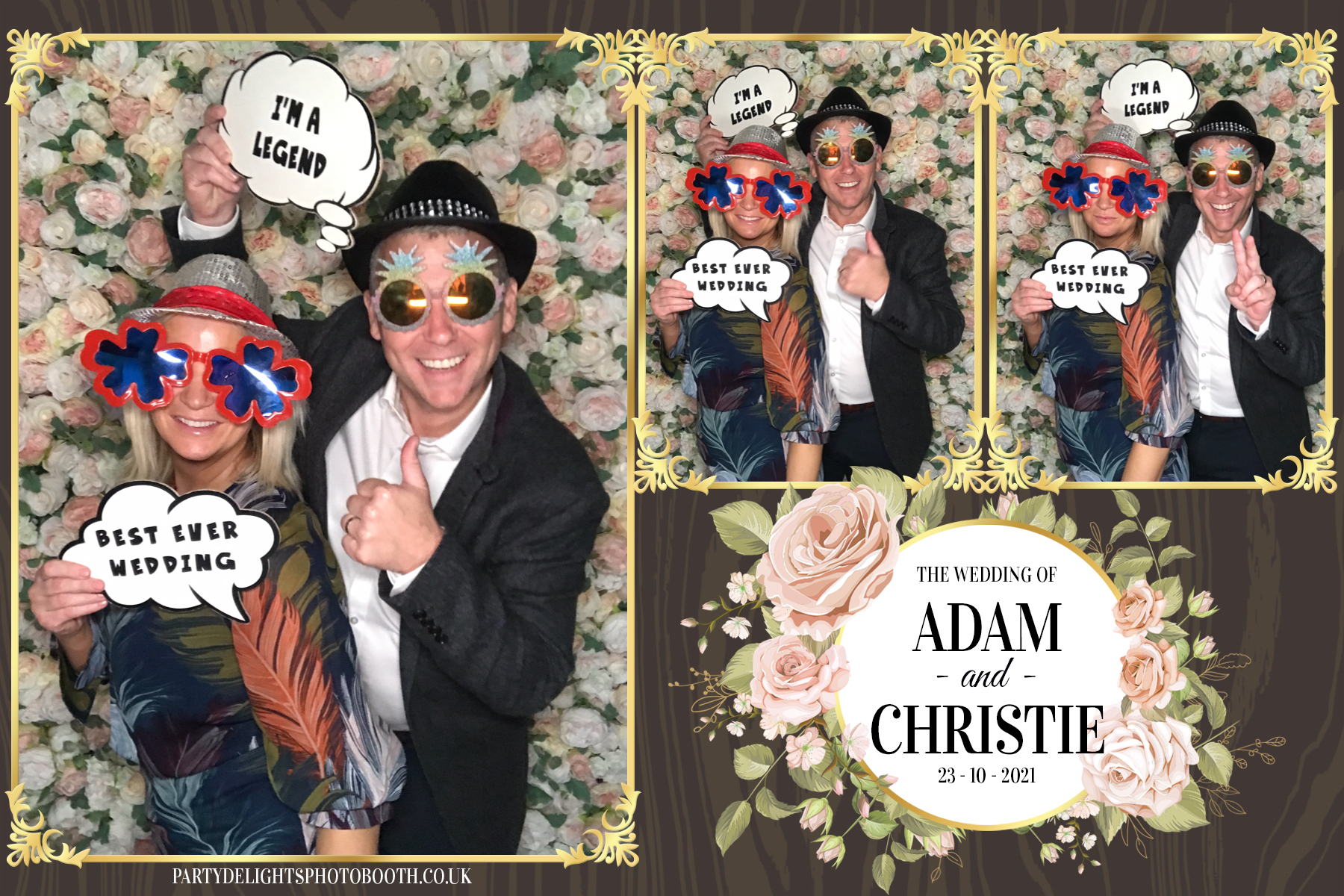 Adam & Christie’s Wedding | View more photos from the event at gallery.partydelightsphotobooth.co.uk/u/PartyDelightsPhotoBooth/Adam-Christie’s-Wedding