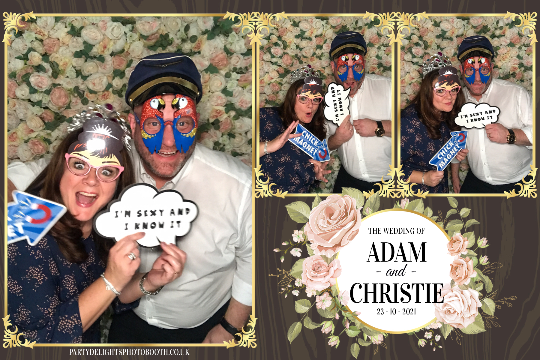 Adam & Christie’s Wedding | View more photos from the event at gallery.partydelightsphotobooth.co.uk/u/PartyDelightsPhotoBooth/Adam-Christie’s-Wedding