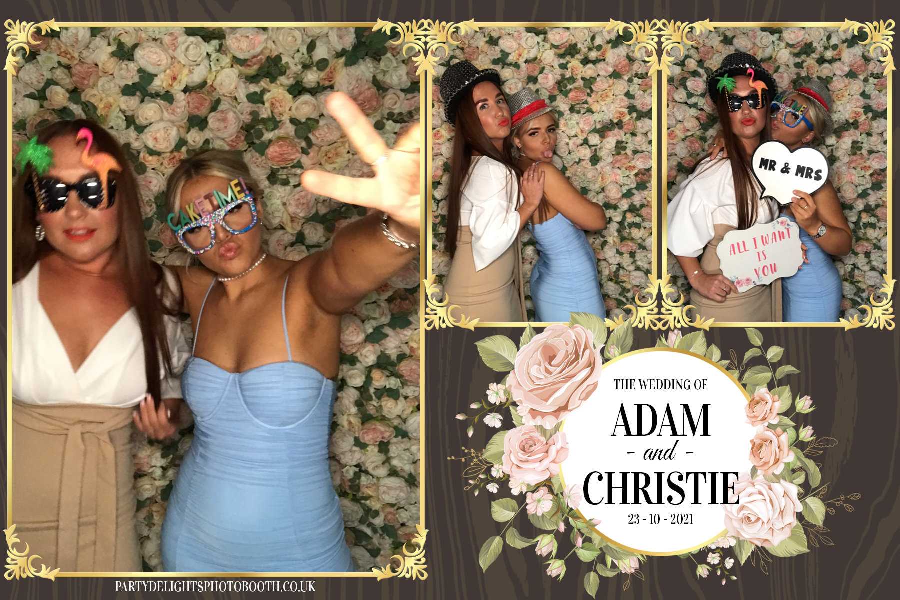 Adam & Christie’s Wedding | View more photos from the event at gallery.partydelightsphotobooth.co.uk/u/PartyDelightsPhotoBooth/Adam-Christie’s-Wedding