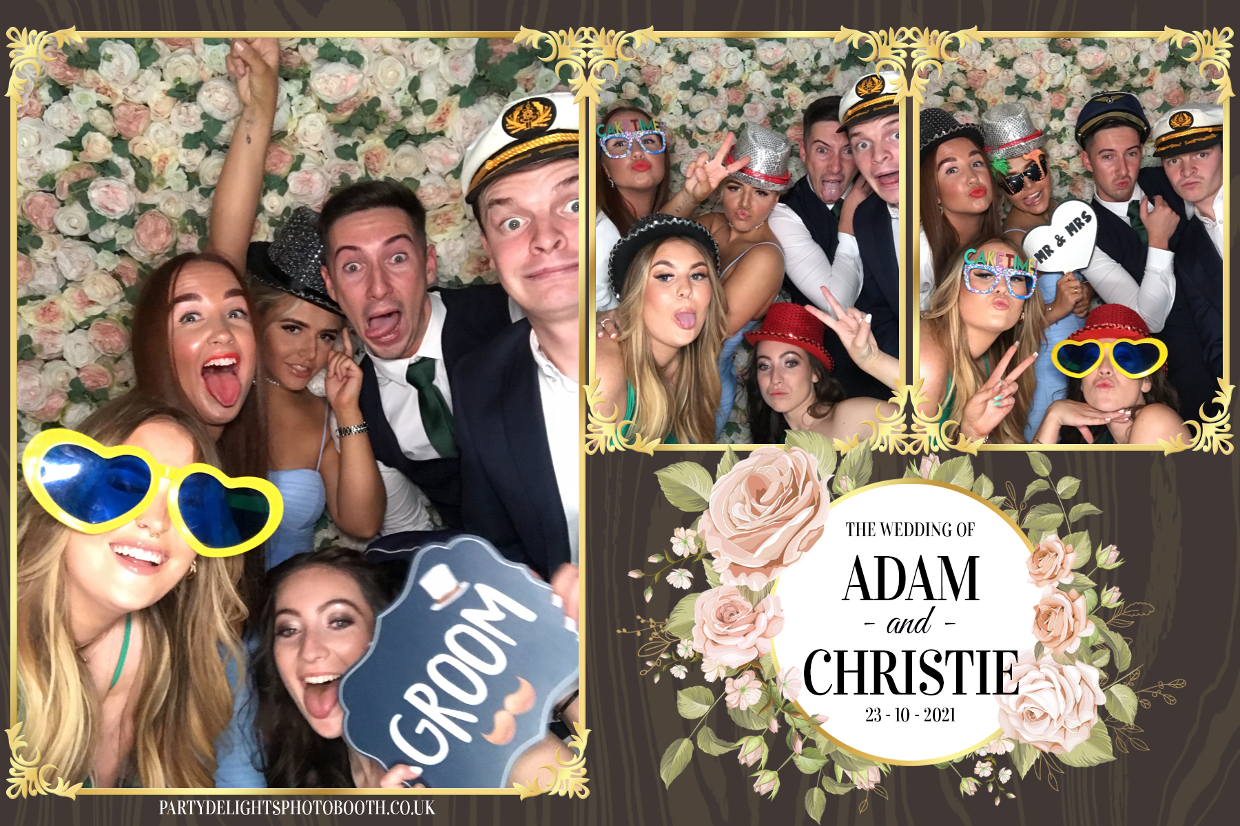 Adam & Christie’s Wedding | View more photos from the event at gallery.partydelightsphotobooth.co.uk/u/PartyDelightsPhotoBooth/Adam-Christie’s-Wedding