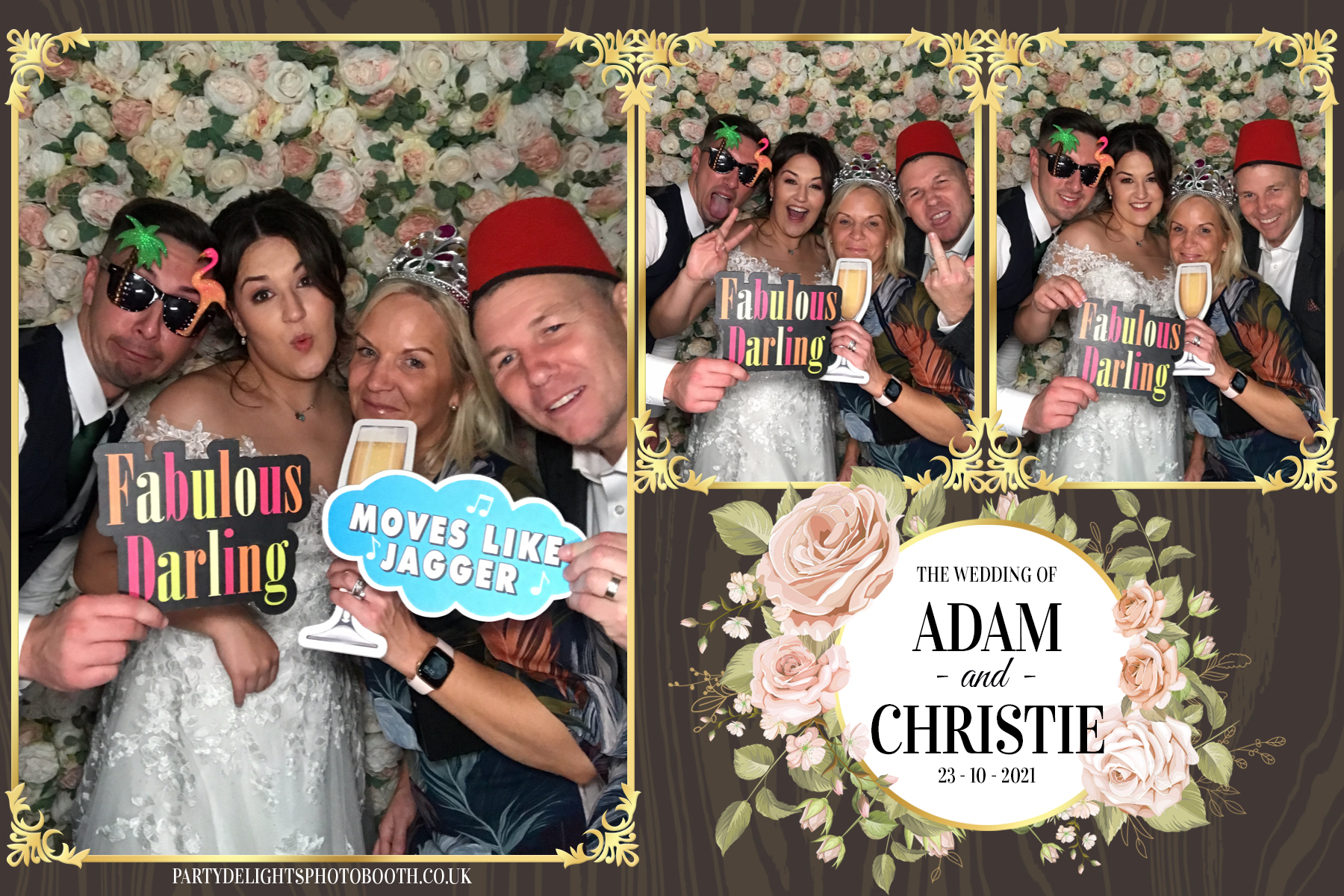 Adam & Christie’s Wedding | View more photos from the event at gallery.partydelightsphotobooth.co.uk/u/PartyDelightsPhotoBooth/Adam-Christie’s-Wedding
