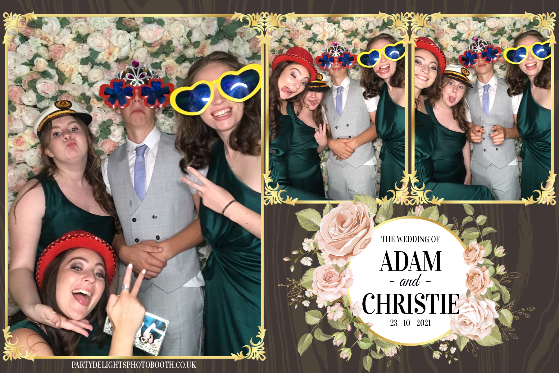 Adam & Christie’s Wedding | View more photos from the event at gallery.partydelightsphotobooth.co.uk/u/PartyDelightsPhotoBooth/Adam-Christie’s-Wedding