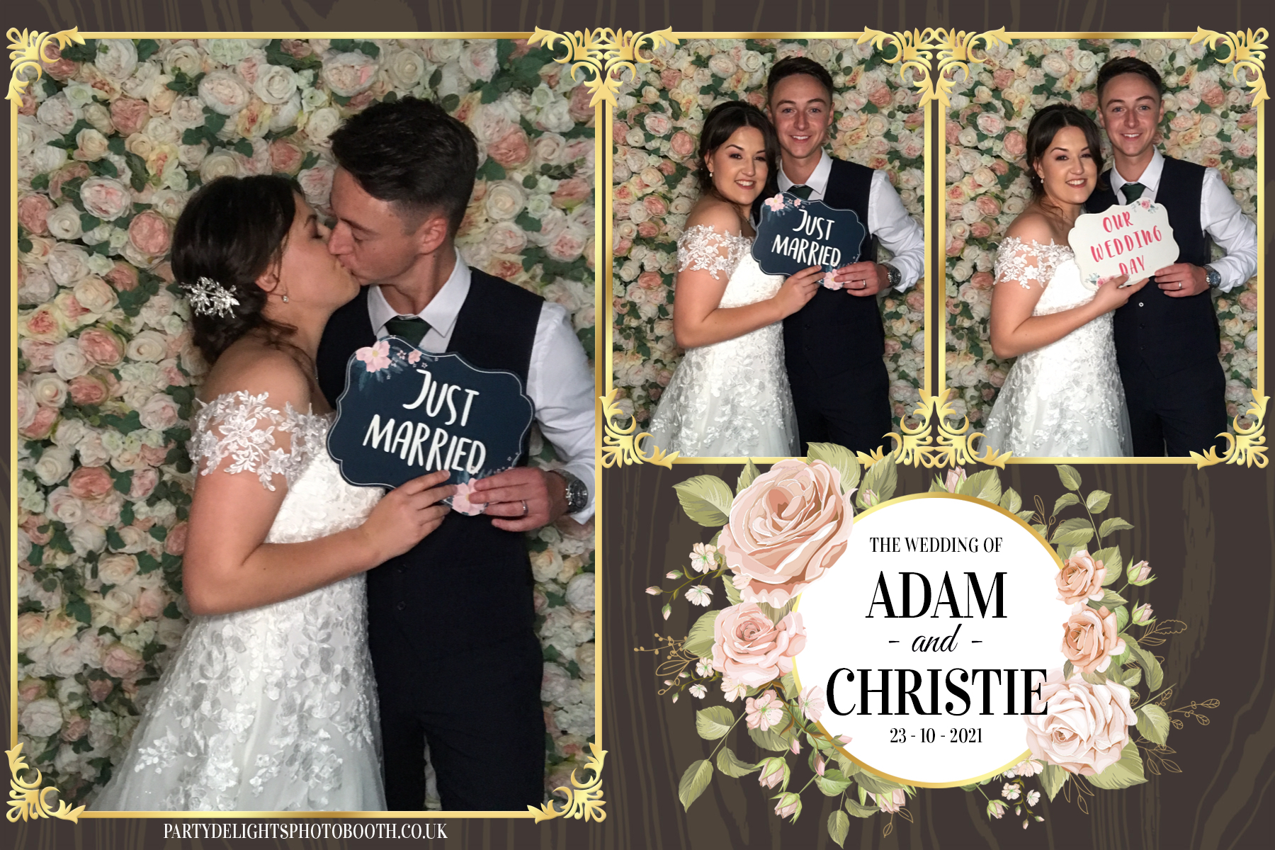 Adam & Christie’s Wedding | View more photos from the event at gallery.partydelightsphotobooth.co.uk/u/PartyDelightsPhotoBooth/Adam-Christie’s-Wedding