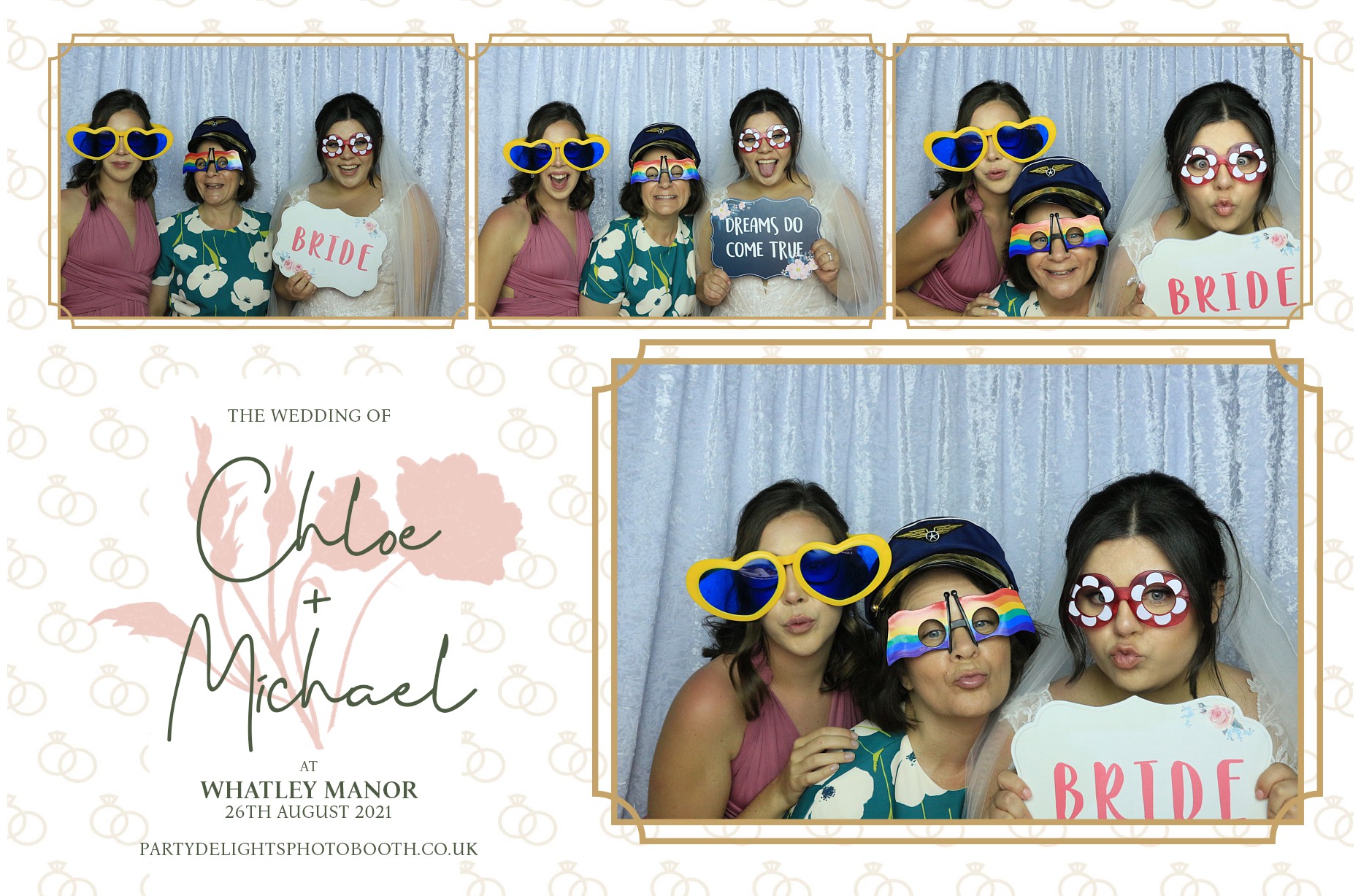 Chloe & Michael's Wedding | View more photos from the event at gallery.partydelightsphotobooth.co.uk/u/PartyDelightsPhotoBooth/Chloe-Michaels-Wedding
