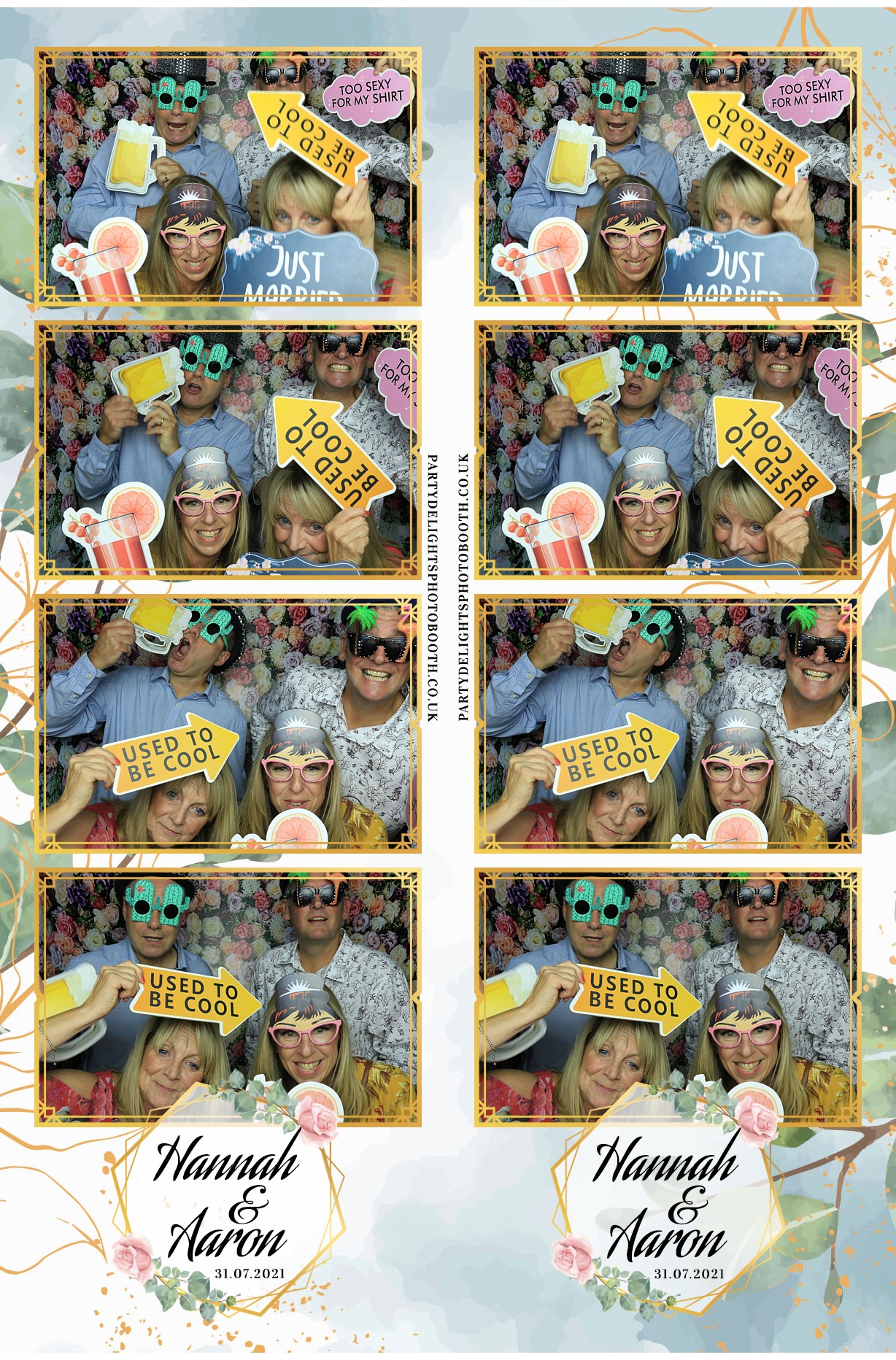 Hannah & Aaron's Wedding | View more photos from the event at gallery.partydelightsphotobooth.co.uk/u/PartyDelightsPhotoBooth/Hannah-Aarons-Wedding