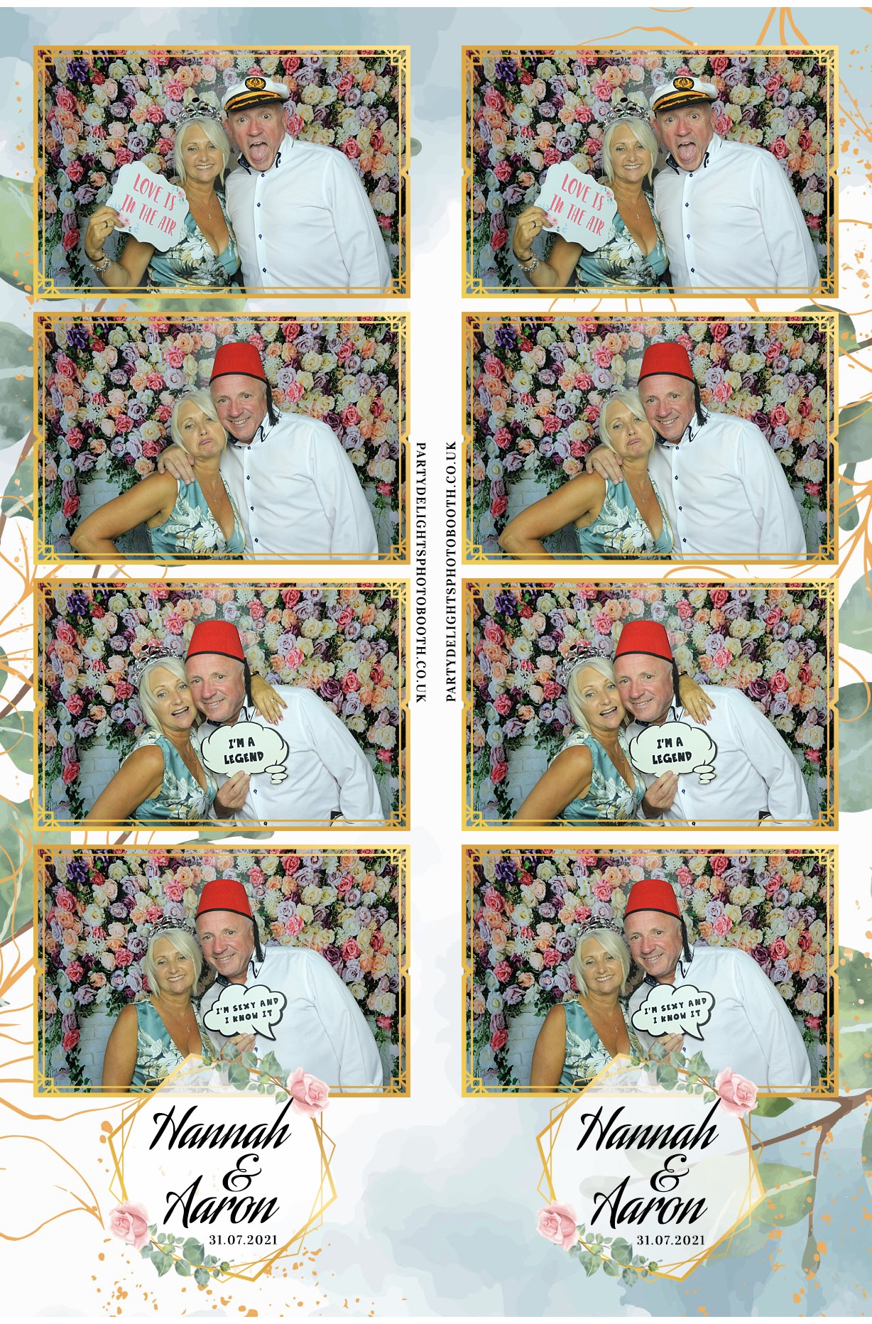 Hannah & Aaron's Wedding | View more photos from the event at gallery.partydelightsphotobooth.co.uk/u/PartyDelightsPhotoBooth/Hannah-Aarons-Wedding
