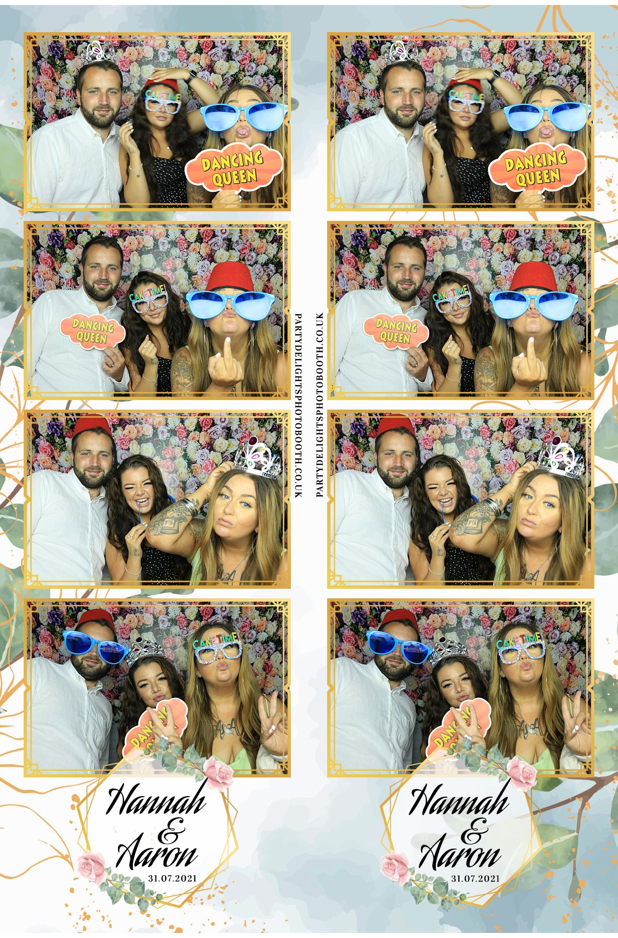 Hannah & Aaron's Wedding | View more photos from the event at gallery.partydelightsphotobooth.co.uk/u/PartyDelightsPhotoBooth/Hannah-Aarons-Wedding