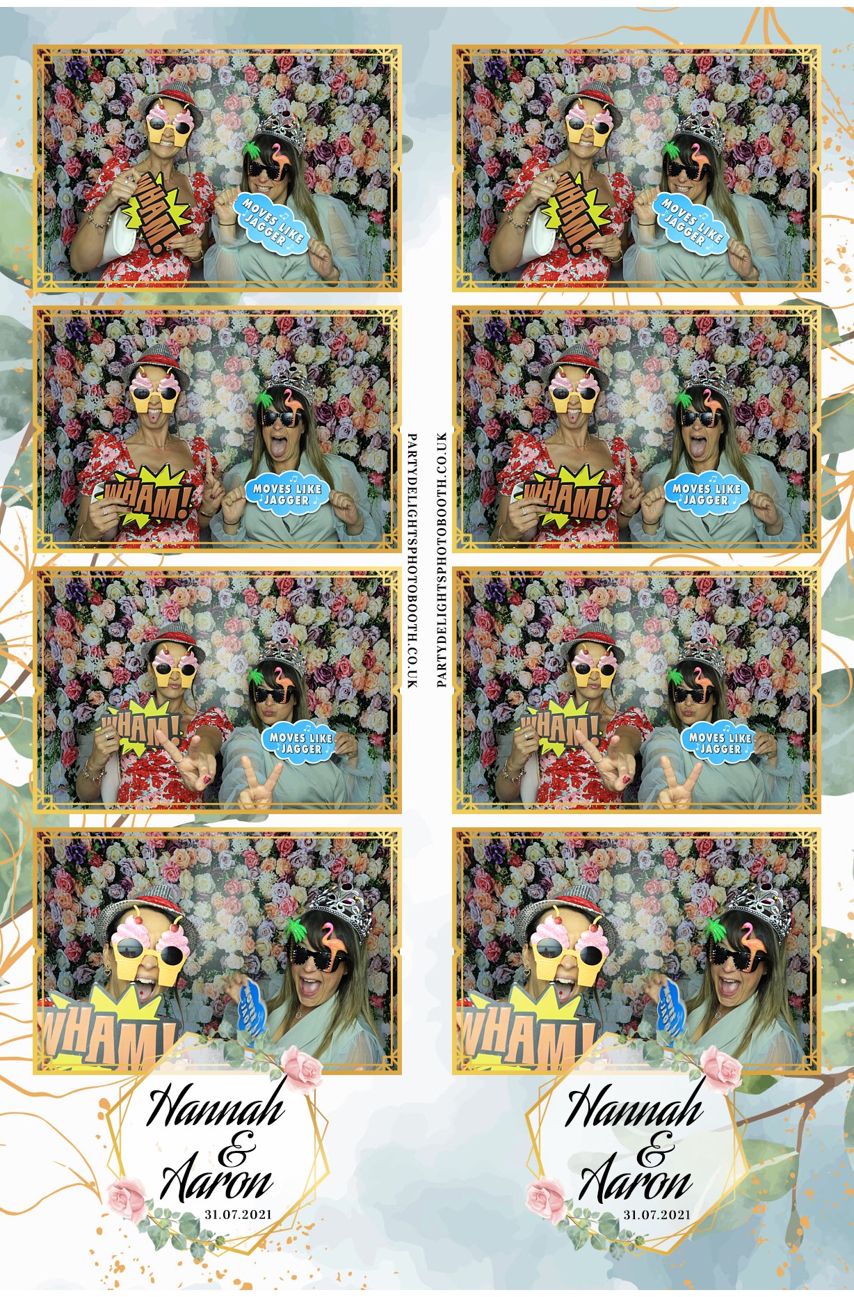 Hannah & Aaron's Wedding | View more photos from the event at gallery.partydelightsphotobooth.co.uk/u/PartyDelightsPhotoBooth/Hannah-Aarons-Wedding