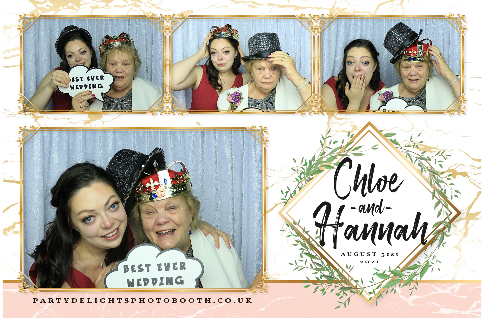 Hannah & Chloe’s wedding | View more photos from the event at gallery.partydelightsphotobooth.co.uk/u/PartyDelightsPhotoBooth/Hannah-Chloe’s-wedding