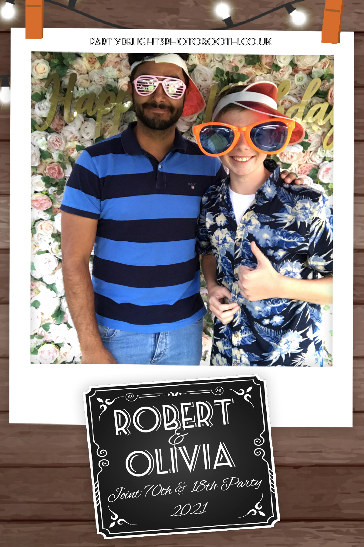 Joint 18th and 70th Garden Birthday Party | View more photos from the event at gallery.partydelightsphotobooth.co.uk/u/PartyDelightsPhotoBooth/Joint-18th-and-70th-Garden-Birthday-Party