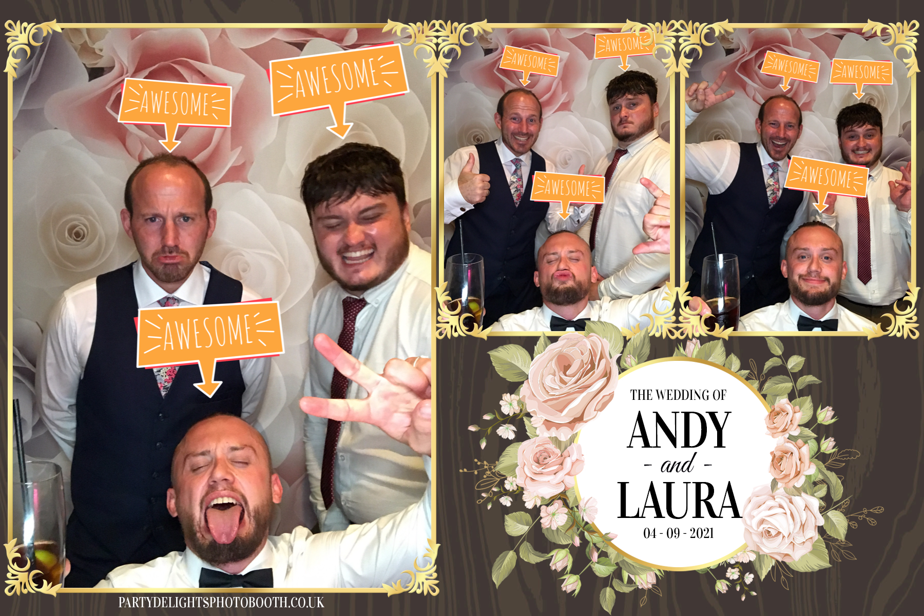 Laura & Andy's Wedding | View more photos from the event at gallery.partydelightsphotobooth.co.uk/u/PartyDelightsPhotoBooth/Laura-Andys-Wedding