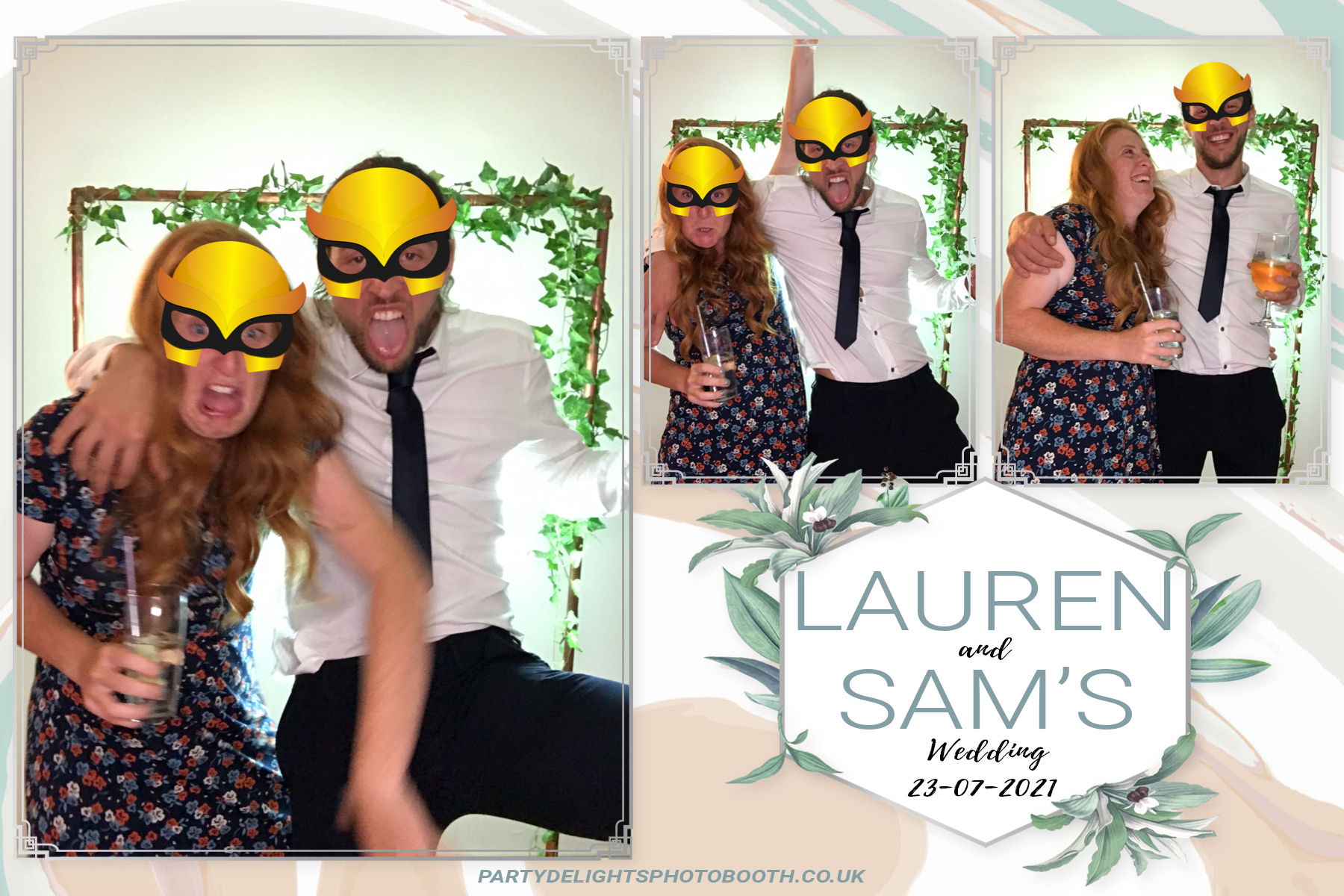 Lauren and Sam's Wedding | View more photos from the event at gallery.partydelightsphotobooth.co.uk/u/PartyDelightsPhotoBooth/Lauren-and-Sams-Wedding