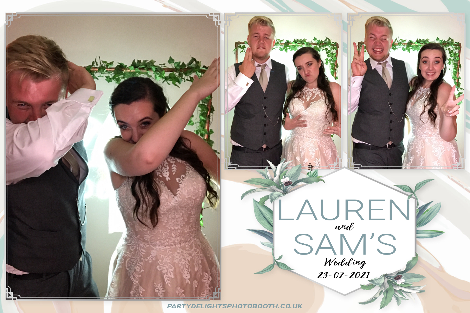 Lauren and Sam's Wedding | View more photos from the event at gallery.partydelightsphotobooth.co.uk/u/PartyDelightsPhotoBooth/Lauren-and-Sams-Wedding