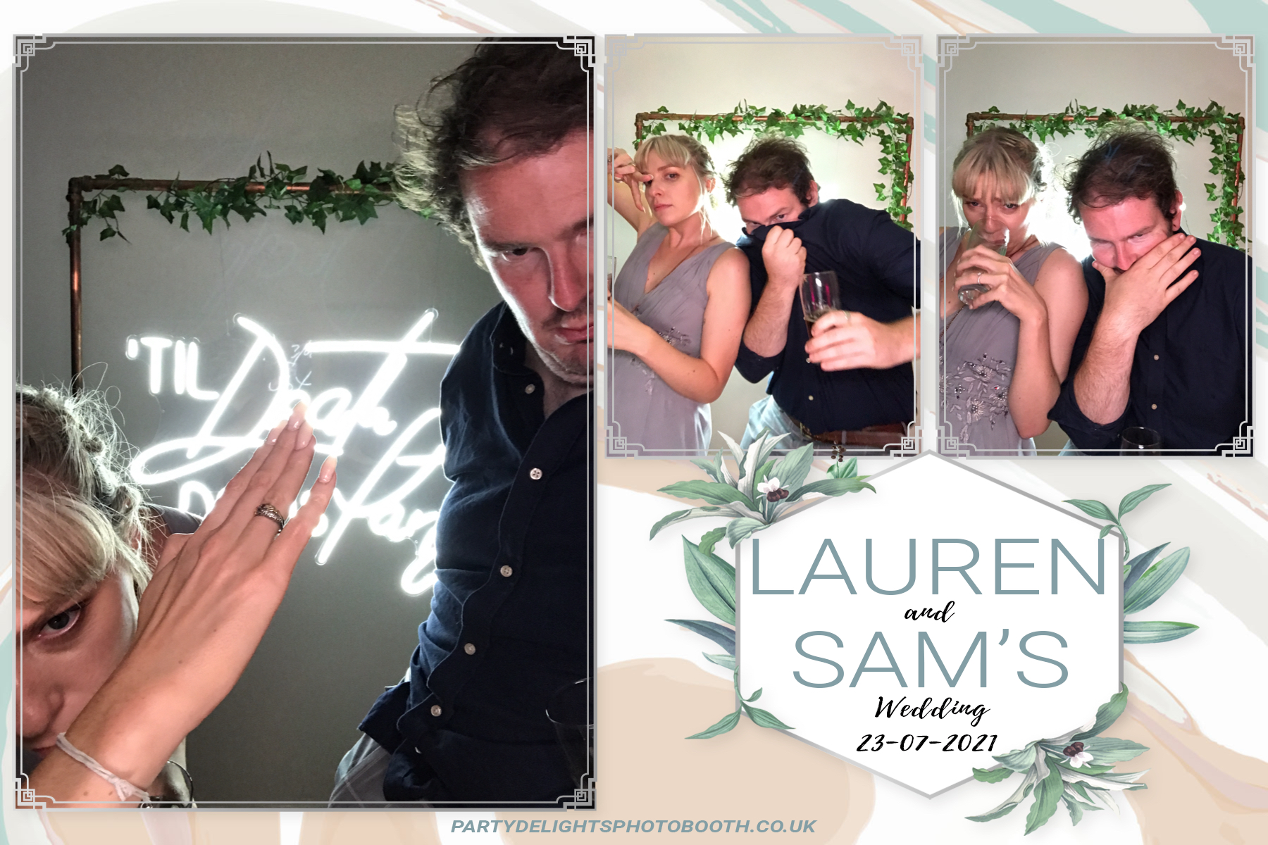 Lauren and Sam's Wedding | View more photos from the event at gallery.partydelightsphotobooth.co.uk/u/PartyDelightsPhotoBooth/Lauren-and-Sams-Wedding
