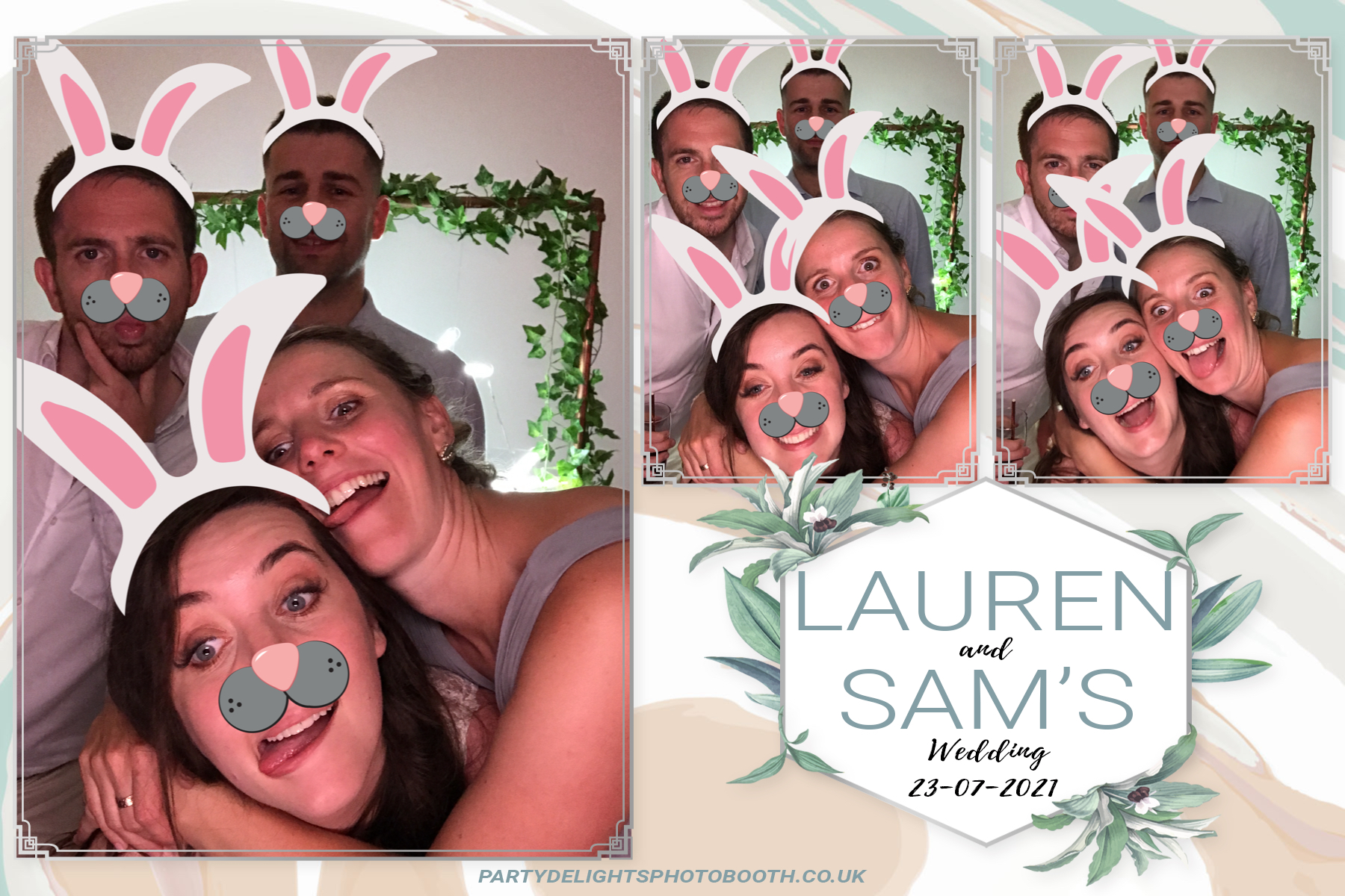 Lauren and Sam's Wedding | View more photos from the event at gallery.partydelightsphotobooth.co.uk/u/PartyDelightsPhotoBooth/Lauren-and-Sams-Wedding