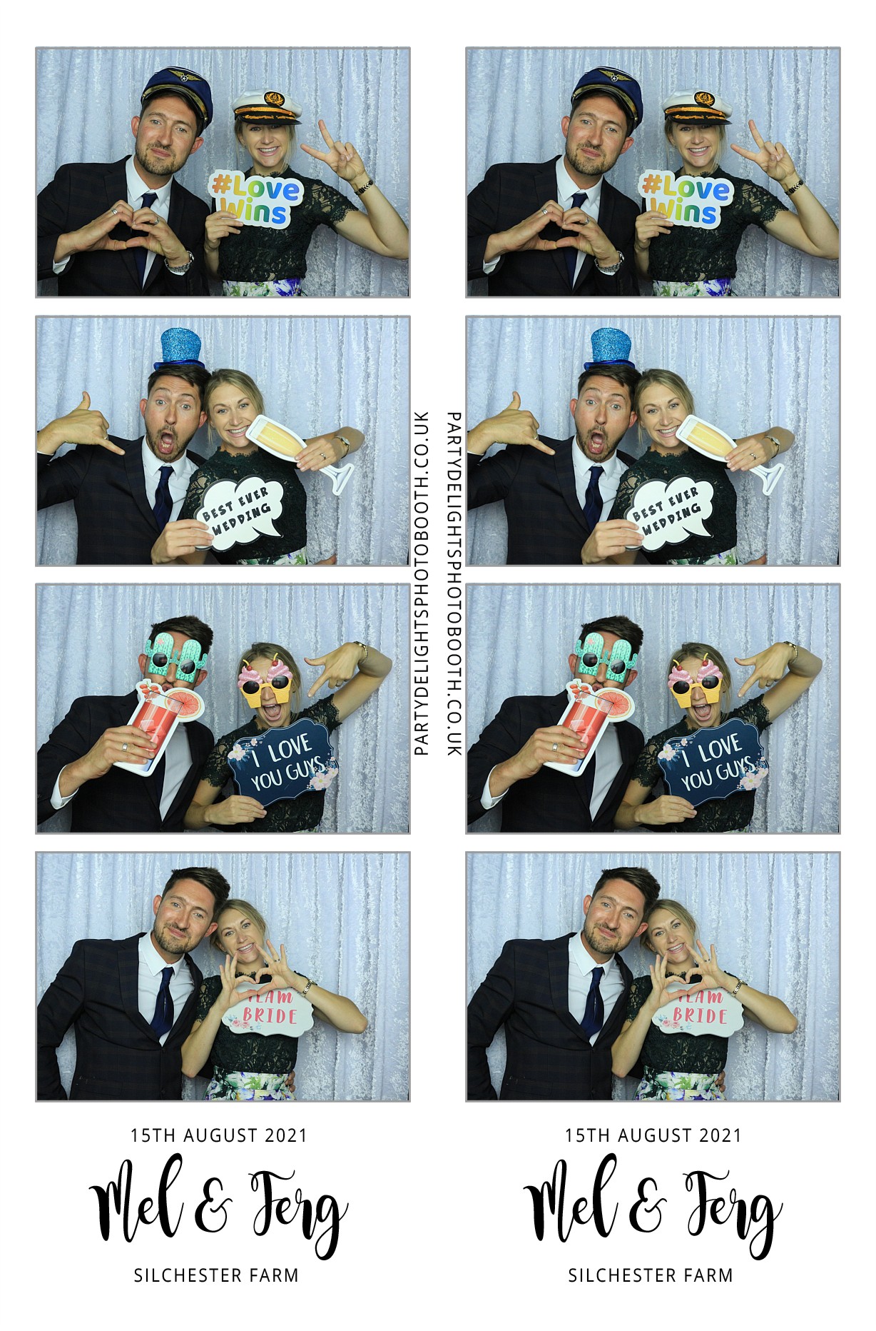 Mel and Ferg's Wedding | View more photos from the event at gallery.partydelightsphotobooth.co.uk/u/PartyDelightsPhotoBooth/Mel-and-Fergs-Wedding