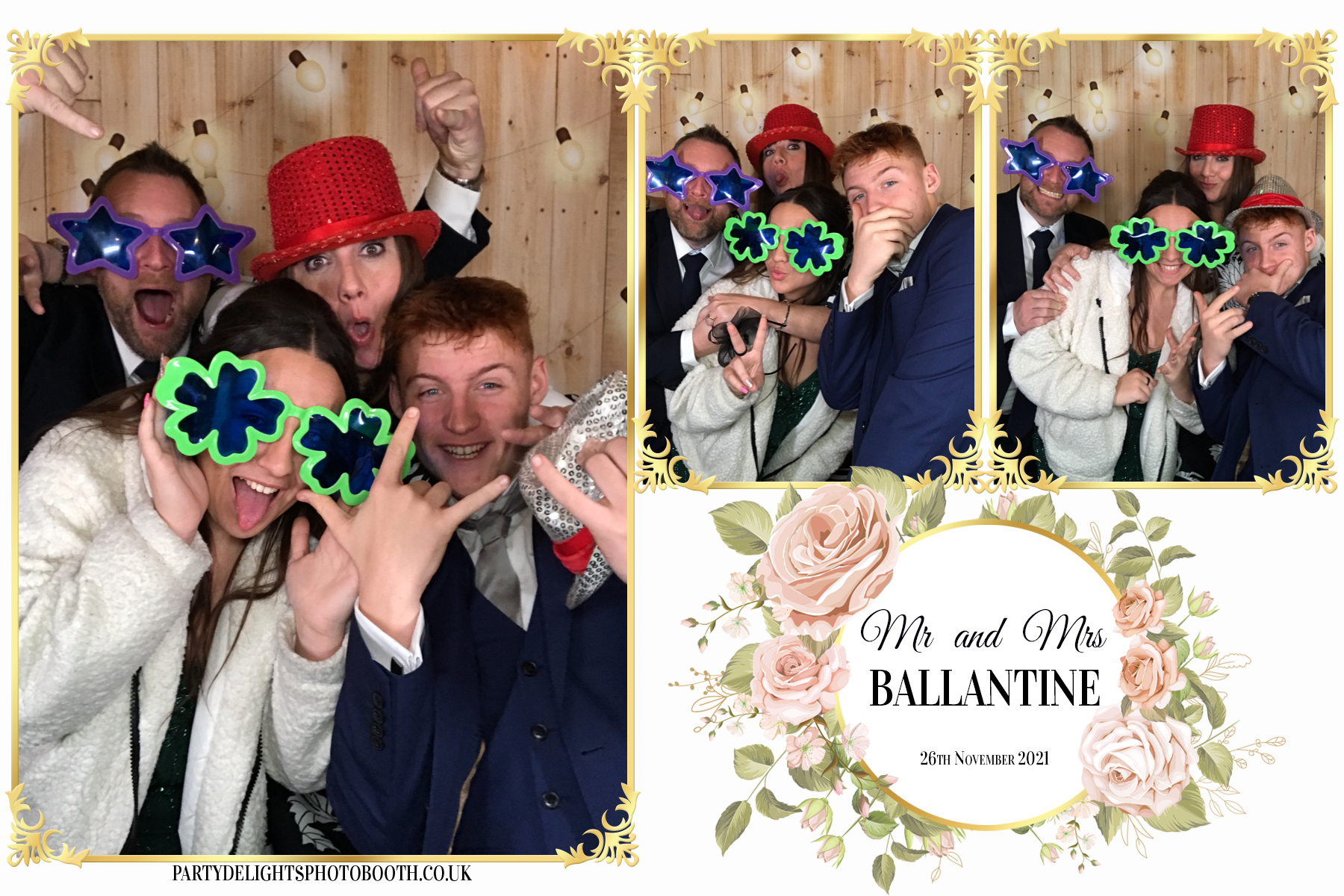 Mr and Mrs Ballantine | View more photos from the event at gallery.partydelightsphotobooth.co.uk/u/PartyDelightsPhotoBooth/Mr-and-Mrs-Ballantine