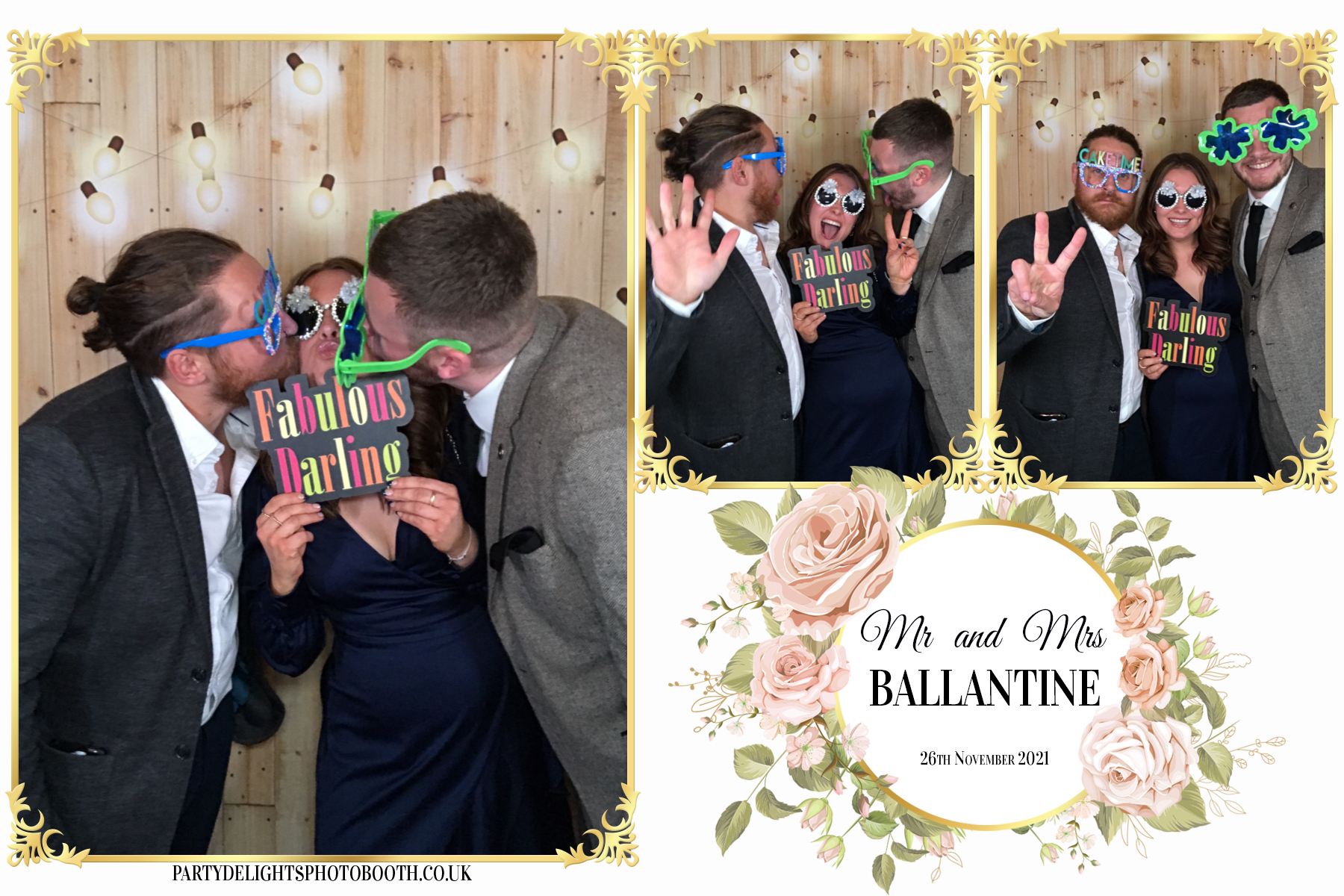Mr and Mrs Ballantine | View more photos from the event at gallery.partydelightsphotobooth.co.uk/u/PartyDelightsPhotoBooth/Mr-and-Mrs-Ballantine