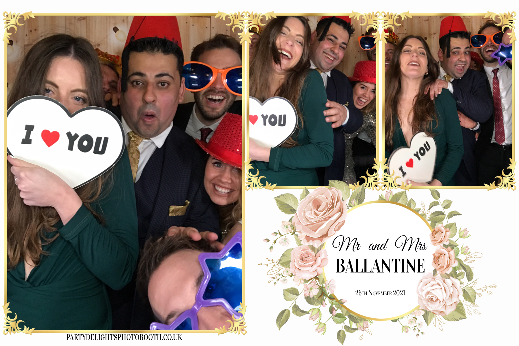 Mr and Mrs Ballantine | View more photos from the event at gallery.partydelightsphotobooth.co.uk/u/PartyDelightsPhotoBooth/Mr-and-Mrs-Ballantine