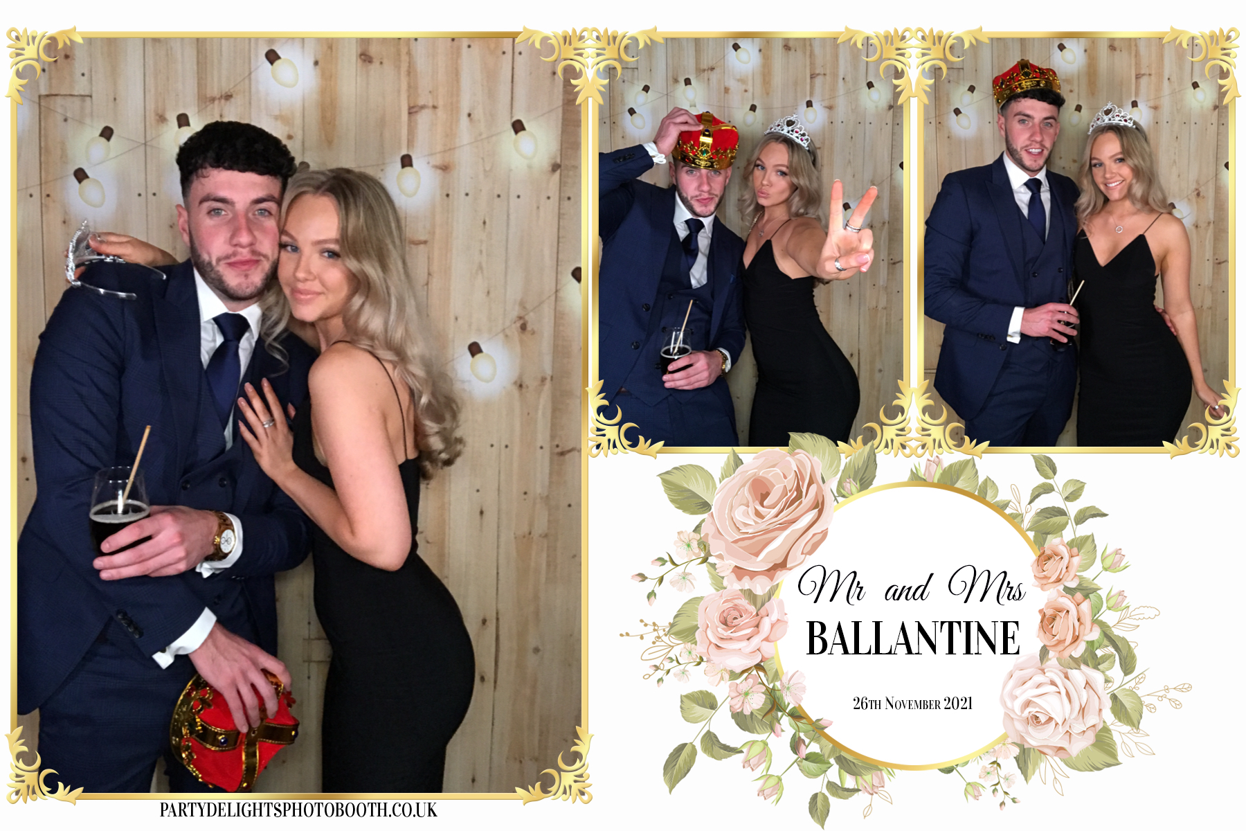 Mr and Mrs Ballantine | View more photos from the event at gallery.partydelightsphotobooth.co.uk/u/PartyDelightsPhotoBooth/Mr-and-Mrs-Ballantine