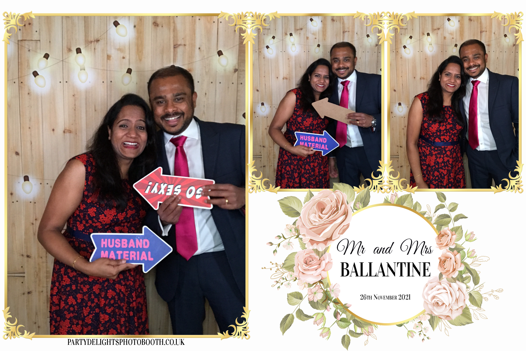 Mr and Mrs Ballantine | View more photos from the event at gallery.partydelightsphotobooth.co.uk/u/PartyDelightsPhotoBooth/Mr-and-Mrs-Ballantine