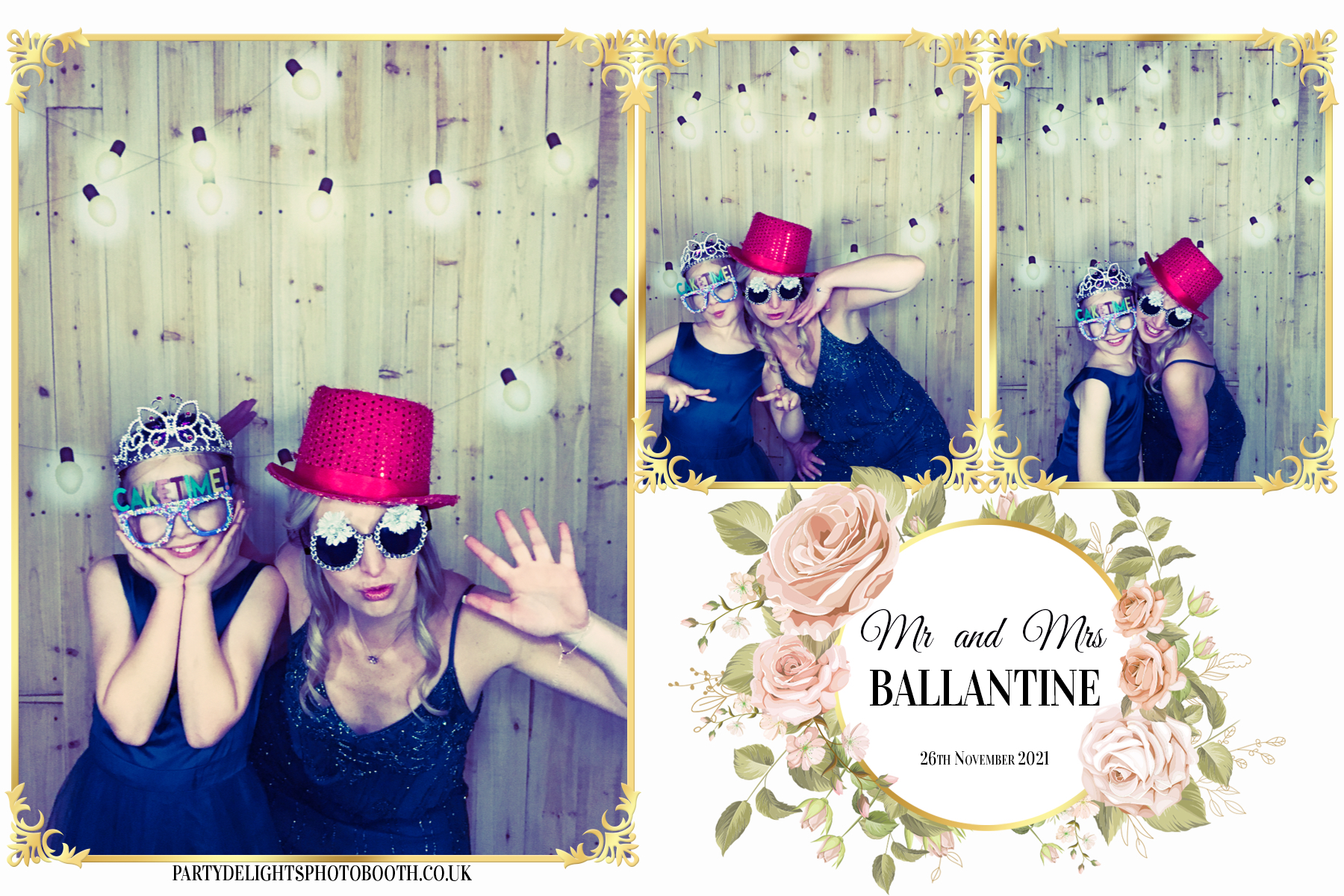 Mr and Mrs Ballantine | View more photos from the event at gallery.partydelightsphotobooth.co.uk/u/PartyDelightsPhotoBooth/Mr-and-Mrs-Ballantine