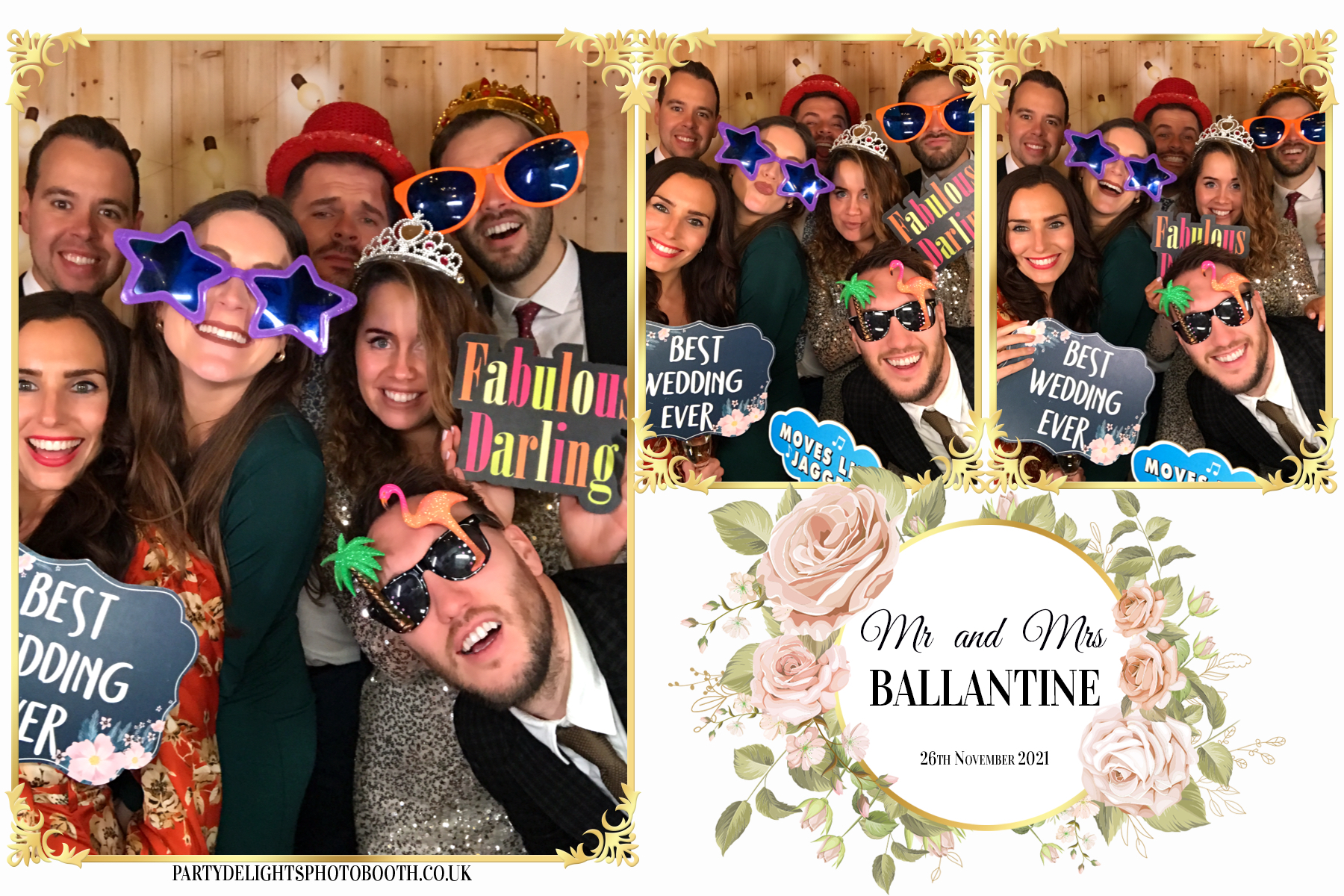 Mr and Mrs Ballantine | View more photos from the event at gallery.partydelightsphotobooth.co.uk/u/PartyDelightsPhotoBooth/Mr-and-Mrs-Ballantine
