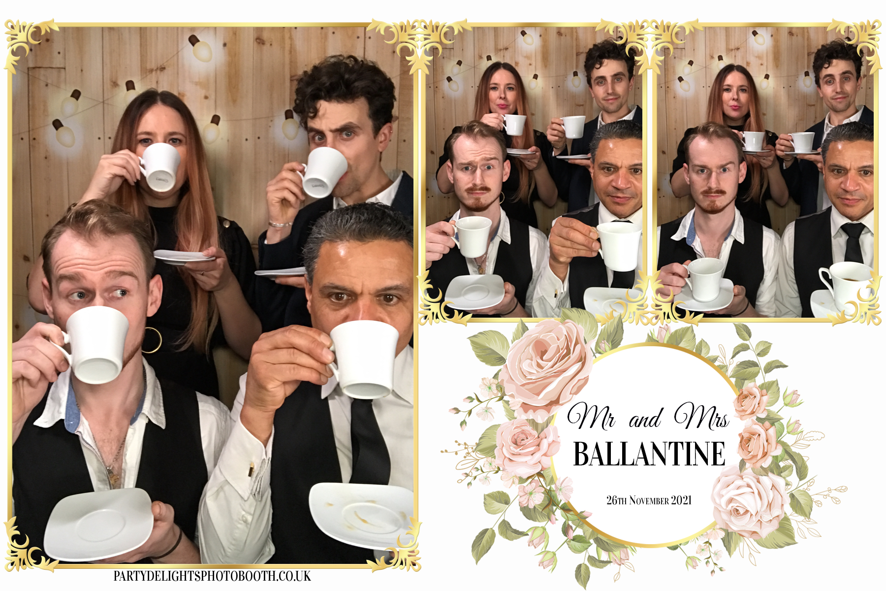 Mr and Mrs Ballantine | View more photos from the event at gallery.partydelightsphotobooth.co.uk/u/PartyDelightsPhotoBooth/Mr-and-Mrs-Ballantine