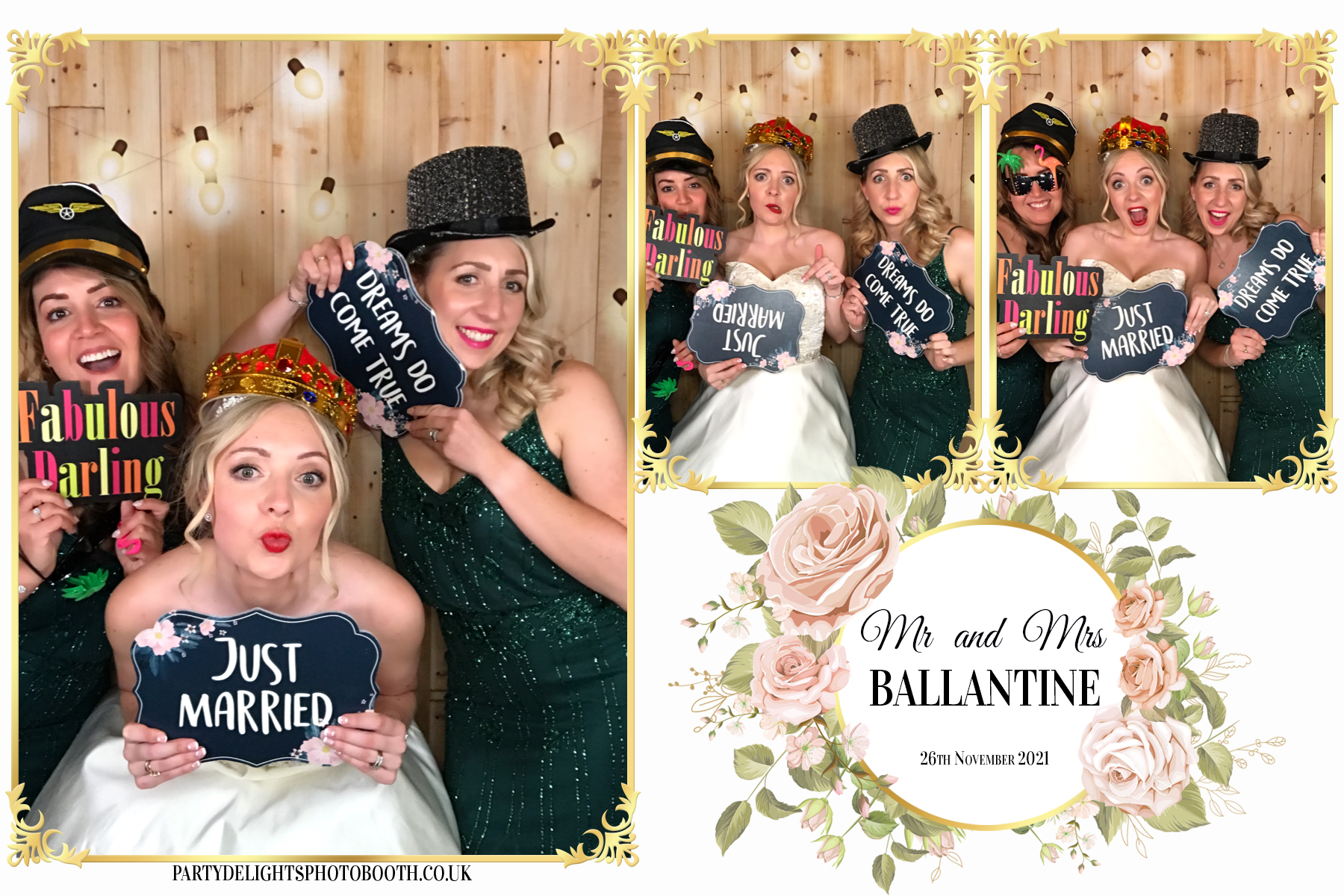 Mr and Mrs Ballantine | View more photos from the event at gallery.partydelightsphotobooth.co.uk/u/PartyDelightsPhotoBooth/Mr-and-Mrs-Ballantine