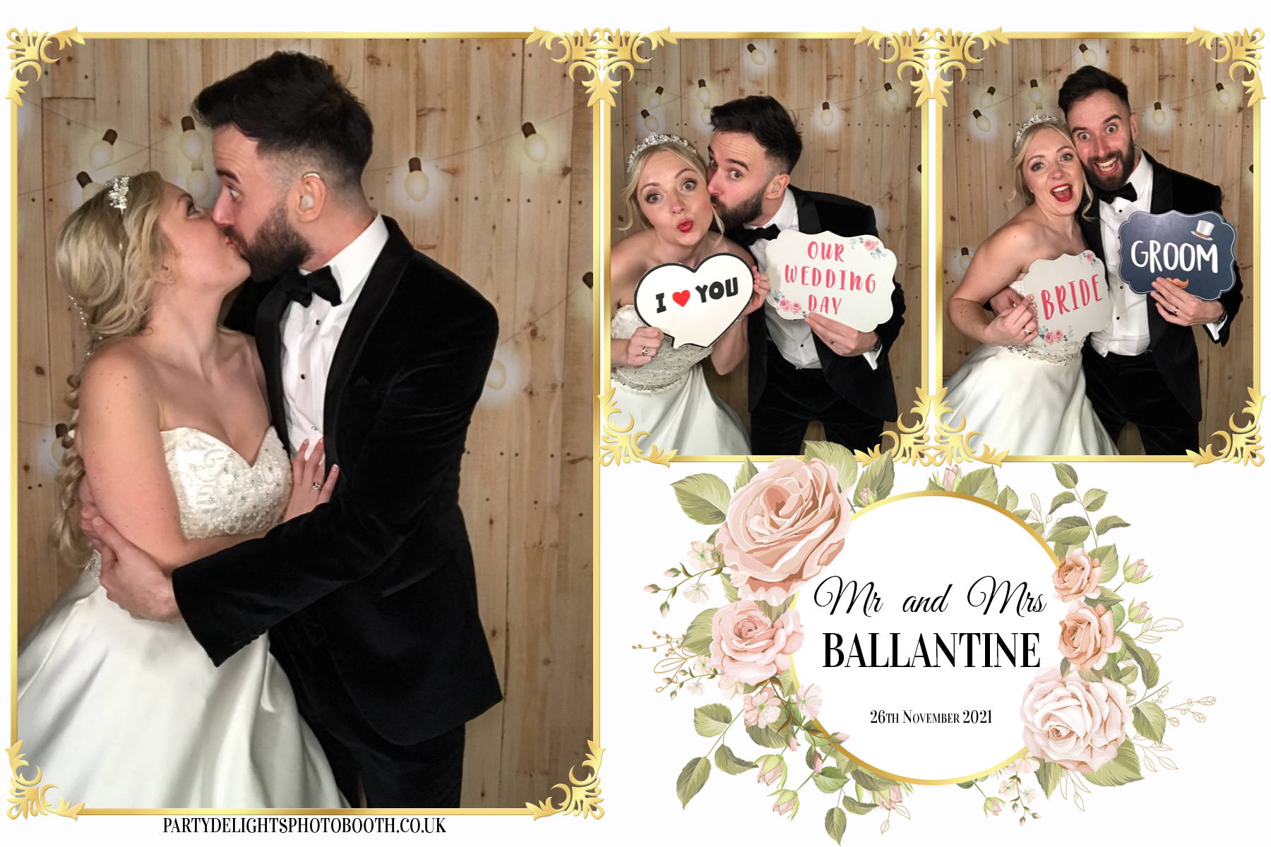 Mr and Mrs Ballantine | View more photos from the event at gallery.partydelightsphotobooth.co.uk/u/PartyDelightsPhotoBooth/Mr-and-Mrs-Ballantine
