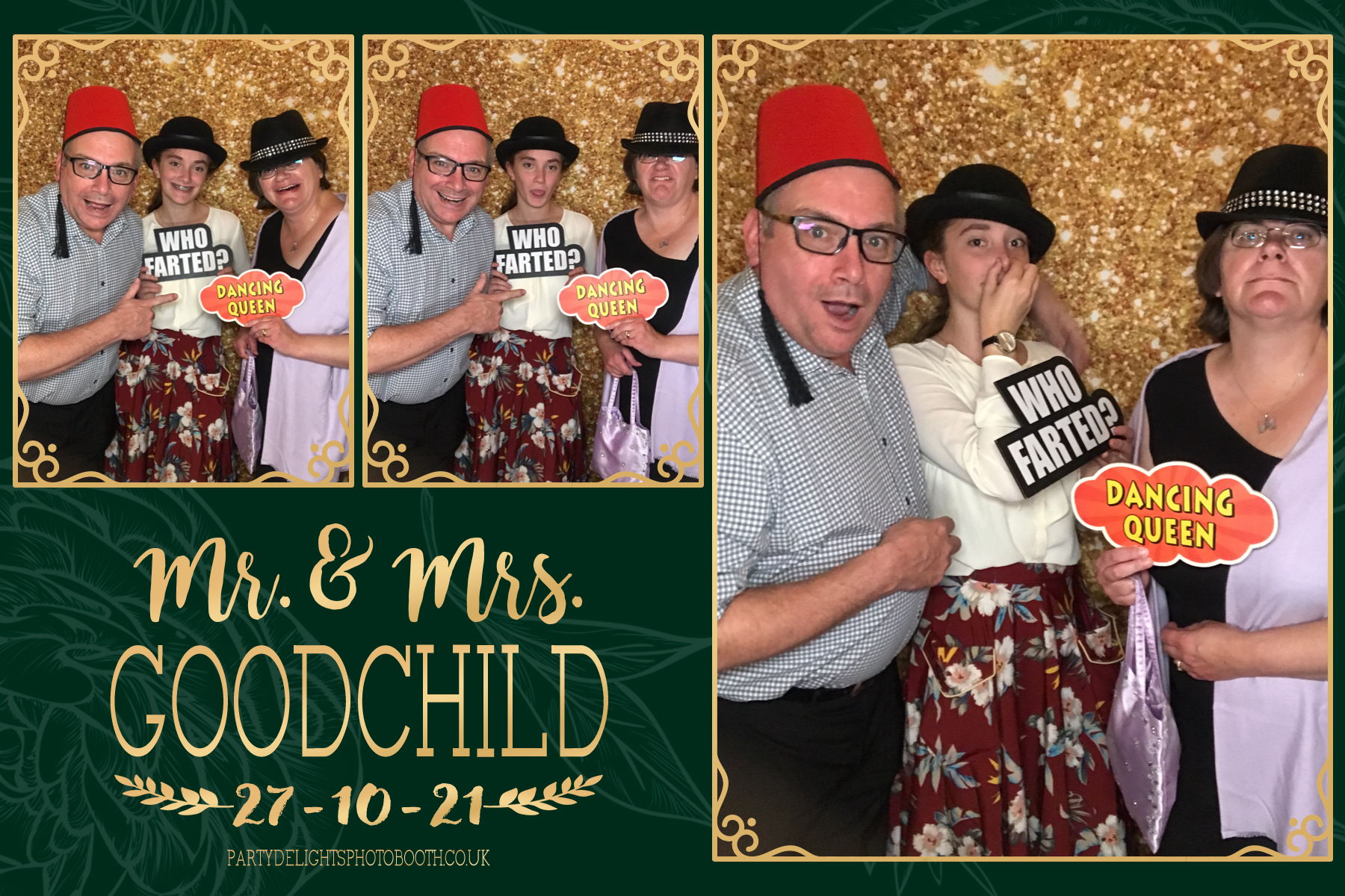 Mr and Mrs Goodchild | View more photos from the event at gallery.partydelightsphotobooth.co.uk/u/PartyDelightsPhotoBooth/Mr-and-Mrs-Goodchild