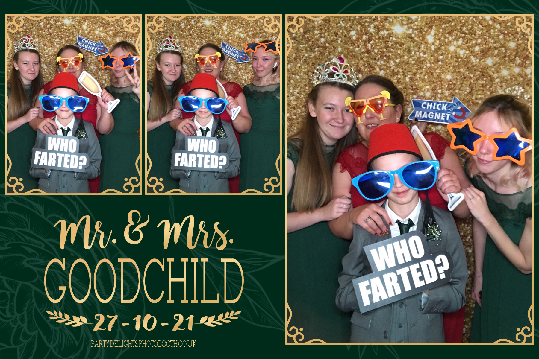 Mr and Mrs Goodchild | View more photos from the event at gallery.partydelightsphotobooth.co.uk/u/PartyDelightsPhotoBooth/Mr-and-Mrs-Goodchild