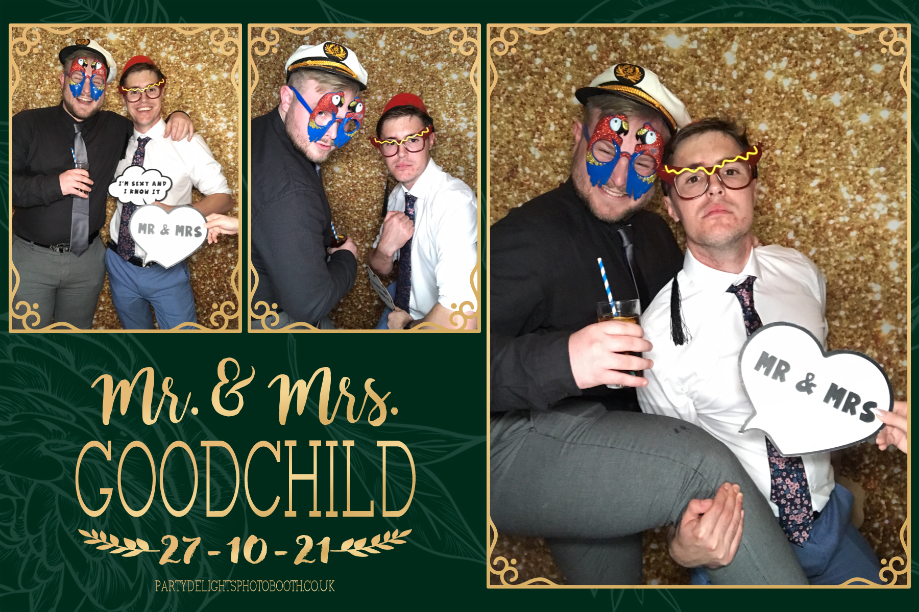Mr and Mrs Goodchild | View more photos from the event at gallery.partydelightsphotobooth.co.uk/u/PartyDelightsPhotoBooth/Mr-and-Mrs-Goodchild