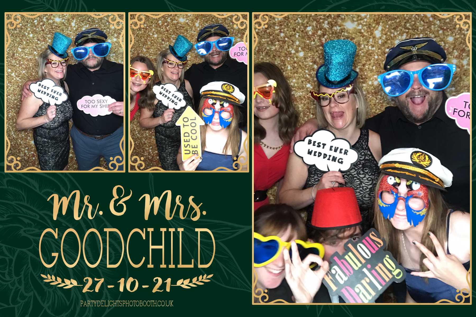Mr and Mrs Goodchild | View more photos from the event at gallery.partydelightsphotobooth.co.uk/u/PartyDelightsPhotoBooth/Mr-and-Mrs-Goodchild