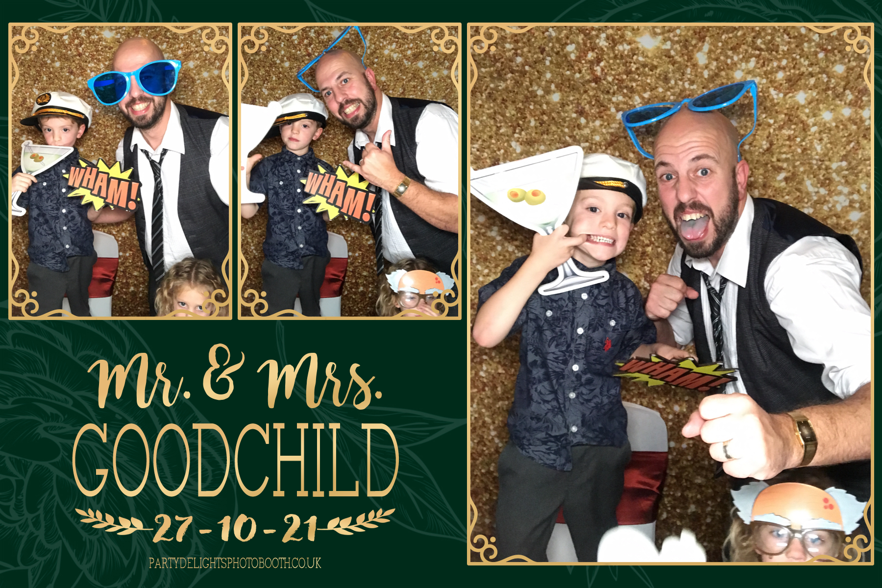 Mr and Mrs Goodchild | View more photos from the event at gallery.partydelightsphotobooth.co.uk/u/PartyDelightsPhotoBooth/Mr-and-Mrs-Goodchild