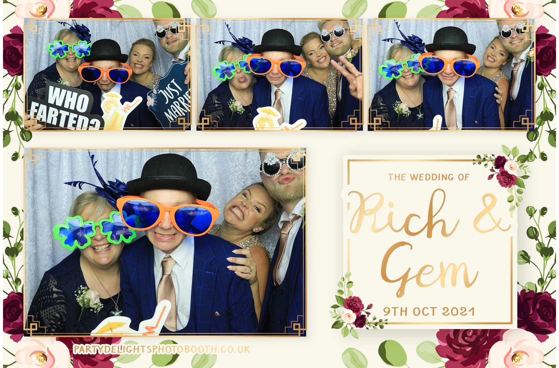 Richard & Gemma's Wedding | View more photos from the event at gallery.partydelightsphotobooth.co.uk/u/PartyDelightsPhotoBooth/Richard-Gemmas-Wedding