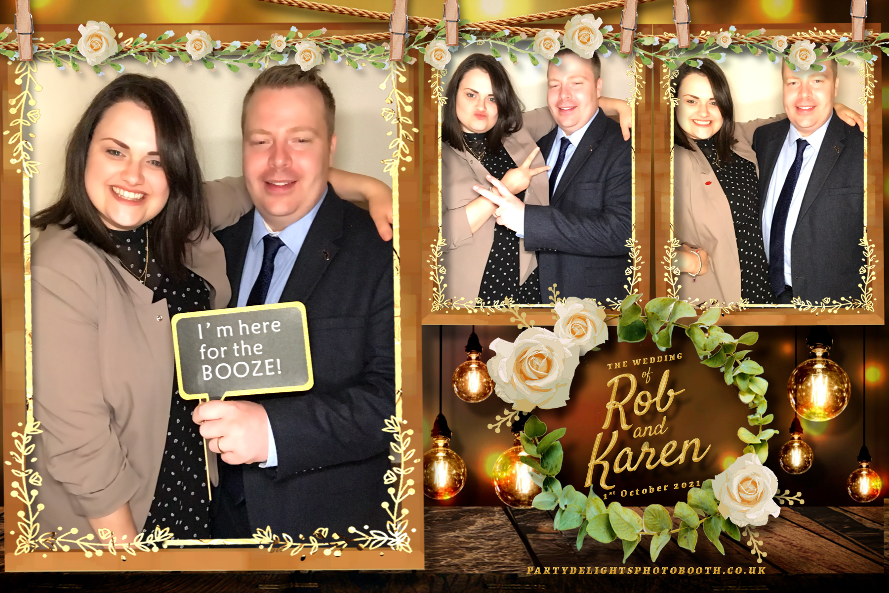 Rob & Karen's Wedding | View more photos from the event at gallery.partydelightsphotobooth.co.uk/u/PartyDelightsPhotoBooth/Rob-Karens-Wedding