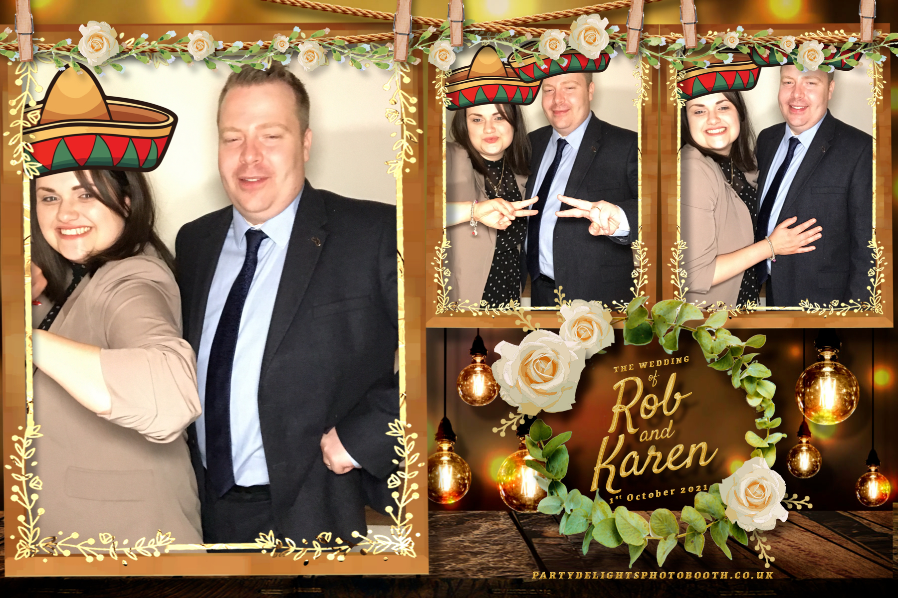 Rob & Karen's Wedding | View more photos from the event at gallery.partydelightsphotobooth.co.uk/u/PartyDelightsPhotoBooth/Rob-Karens-Wedding