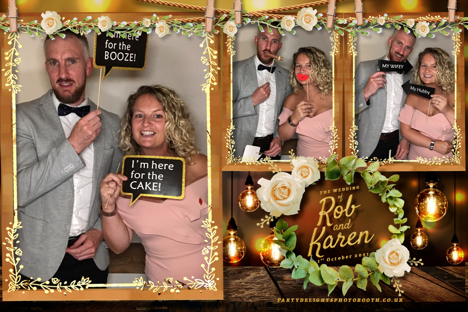 Rob & Karen's Wedding | View more photos from the event at gallery.partydelightsphotobooth.co.uk/u/PartyDelightsPhotoBooth/Rob-Karens-Wedding