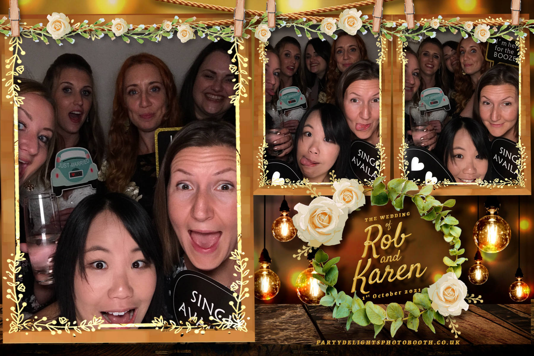 Rob & Karen's Wedding | View more photos from the event at gallery.partydelightsphotobooth.co.uk/u/PartyDelightsPhotoBooth/Rob-Karens-Wedding