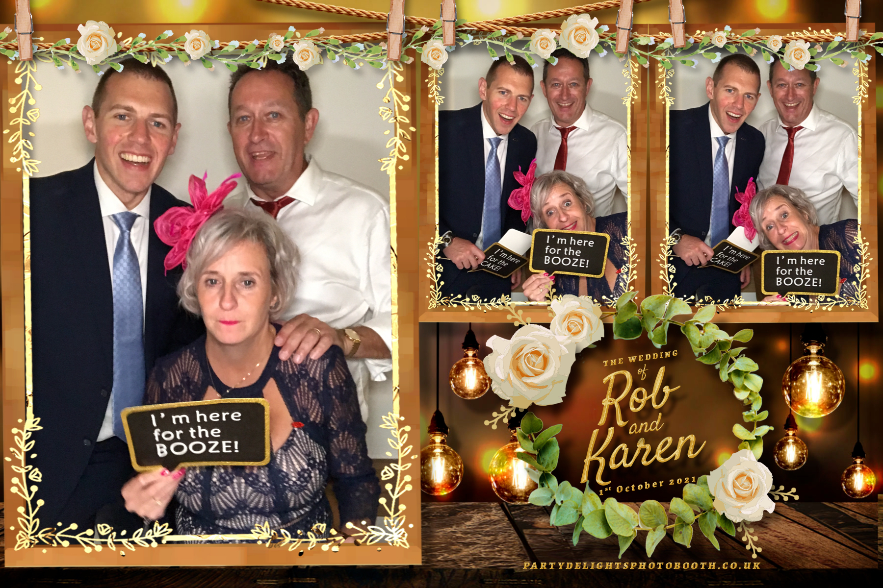 Rob & Karen's Wedding | View more photos from the event at gallery.partydelightsphotobooth.co.uk/u/PartyDelightsPhotoBooth/Rob-Karens-Wedding