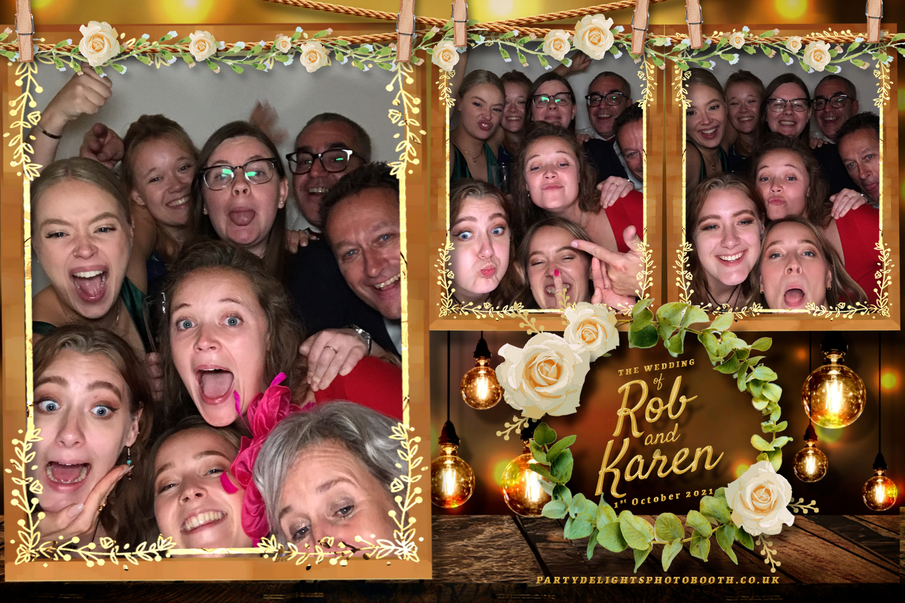 Rob & Karen's Wedding | View more photos from the event at gallery.partydelightsphotobooth.co.uk/u/PartyDelightsPhotoBooth/Rob-Karens-Wedding
