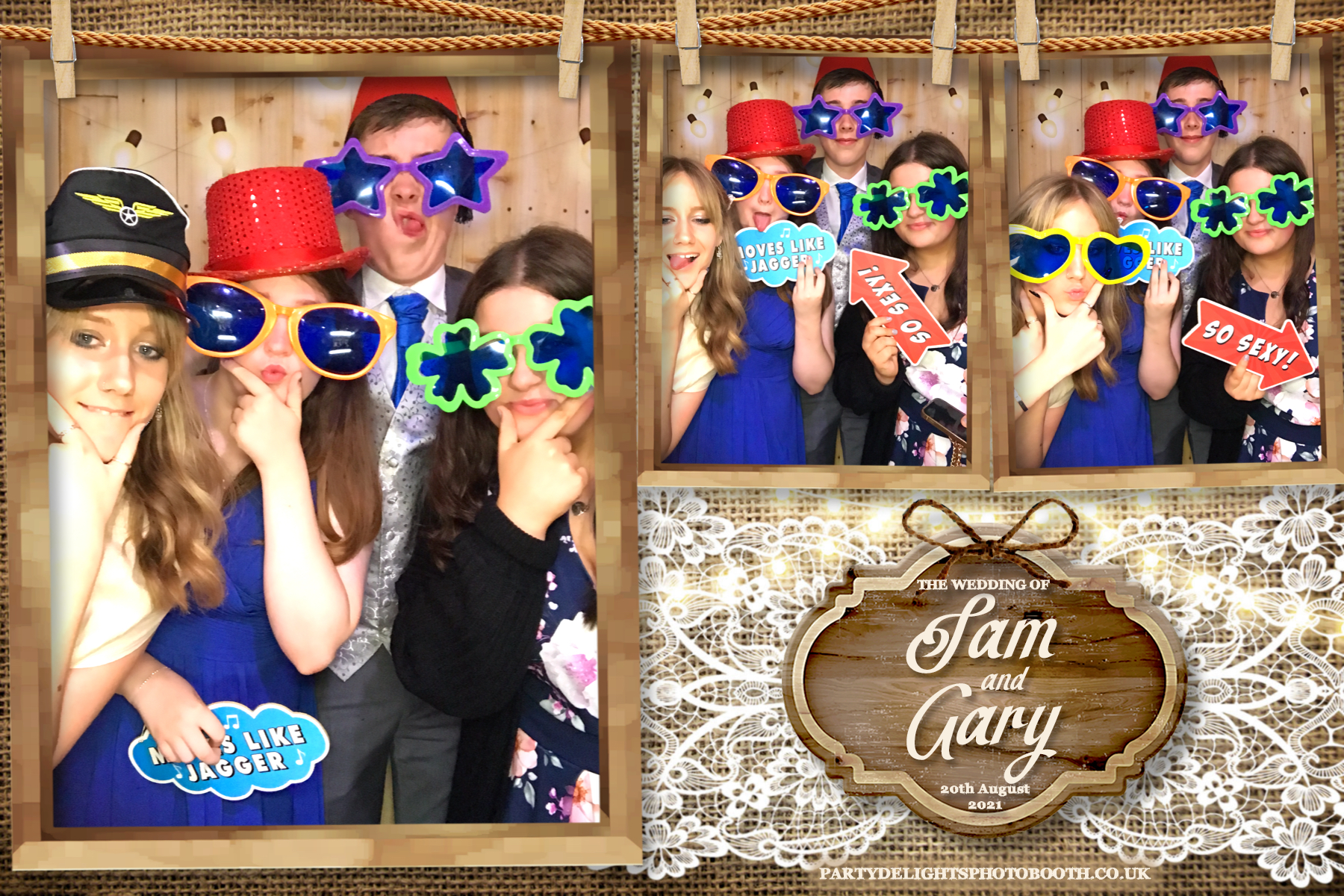 Sam & Gary's Wedding | View more photos from the event at gallery.partydelightsphotobooth.co.uk/u/PartyDelightsPhotoBooth/Sam-Garys-Wedding