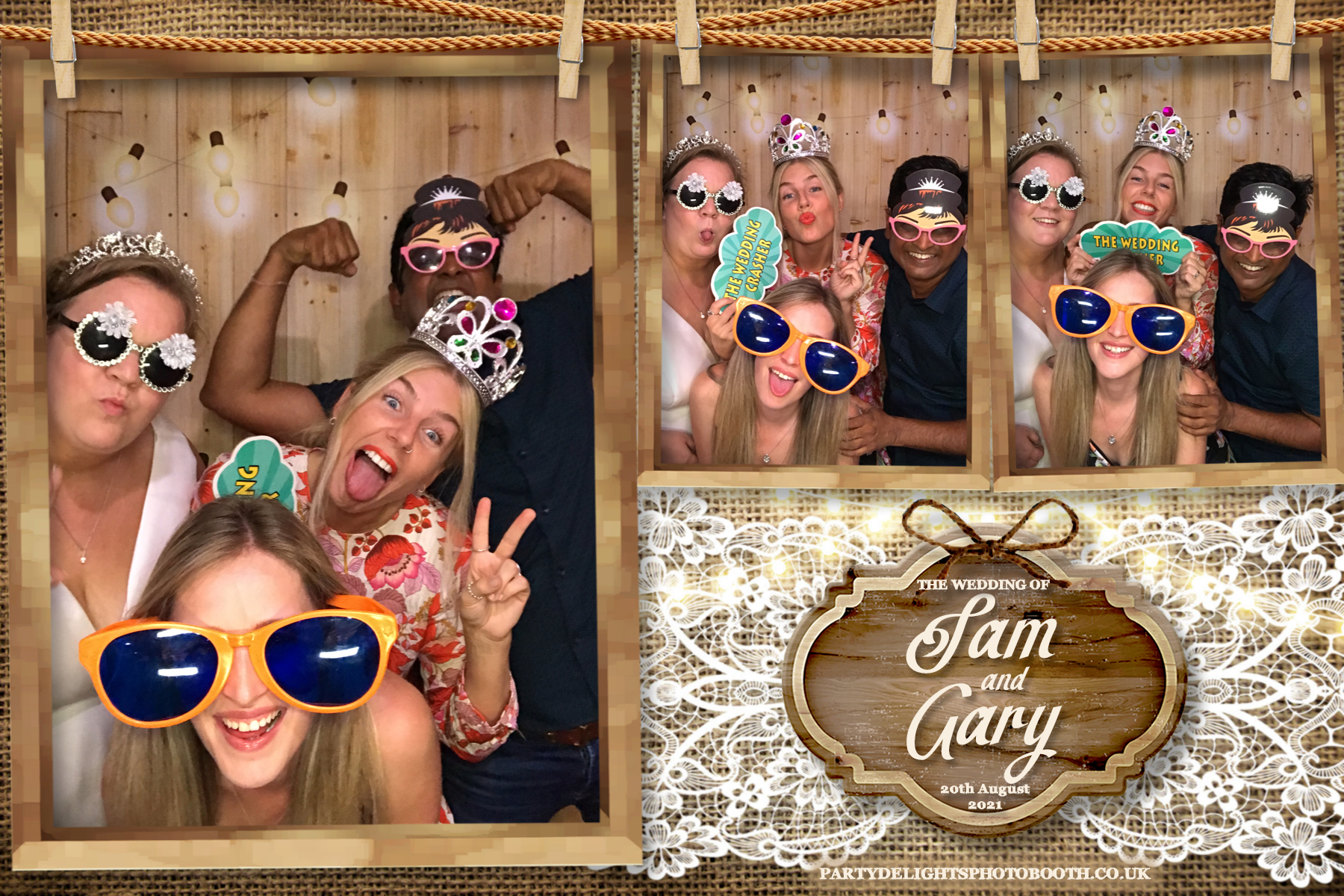 Sam & Gary's Wedding | View more photos from the event at gallery.partydelightsphotobooth.co.uk/u/PartyDelightsPhotoBooth/Sam-Garys-Wedding